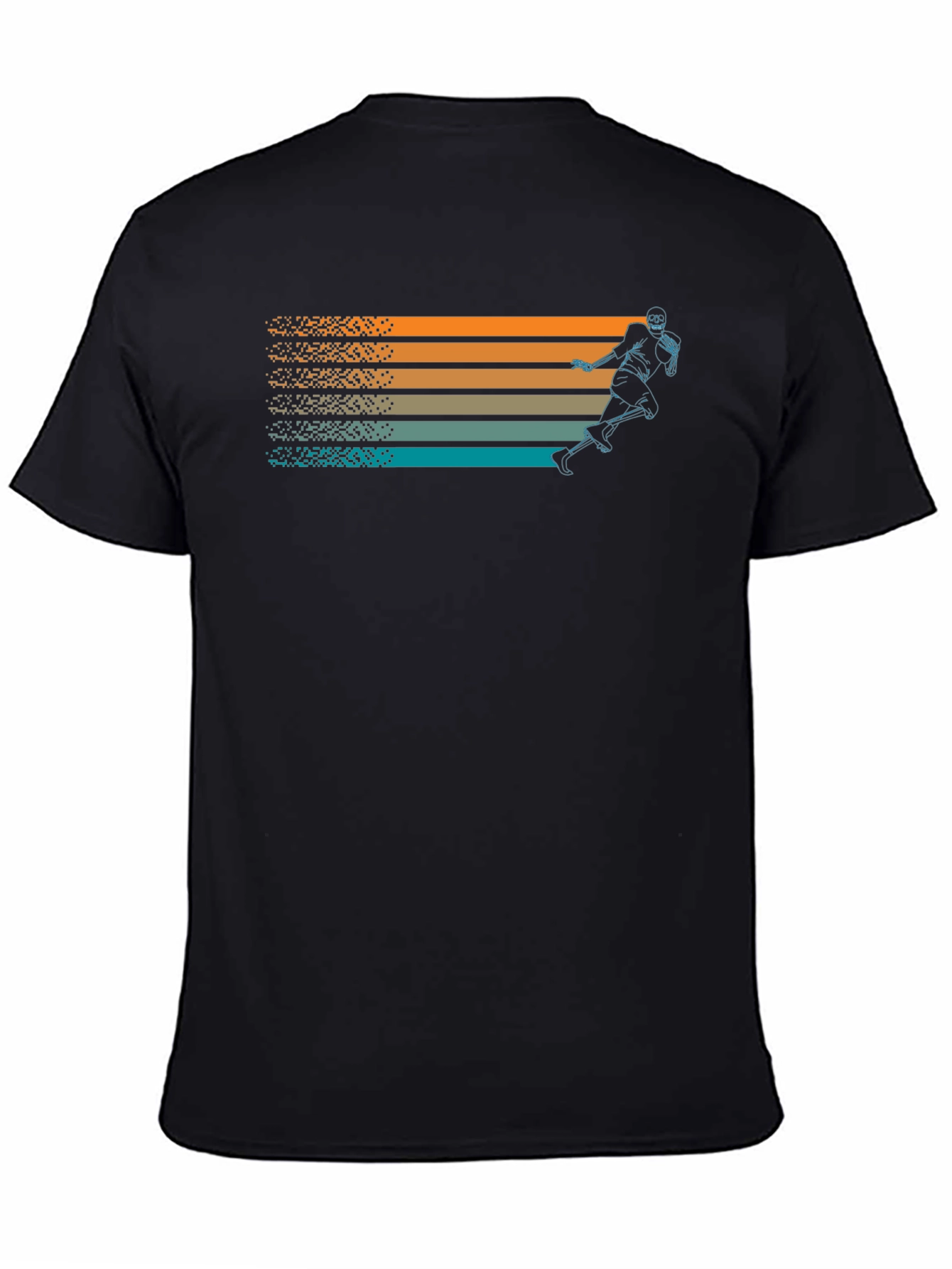 Retro Football Player Graphic T-Shirt