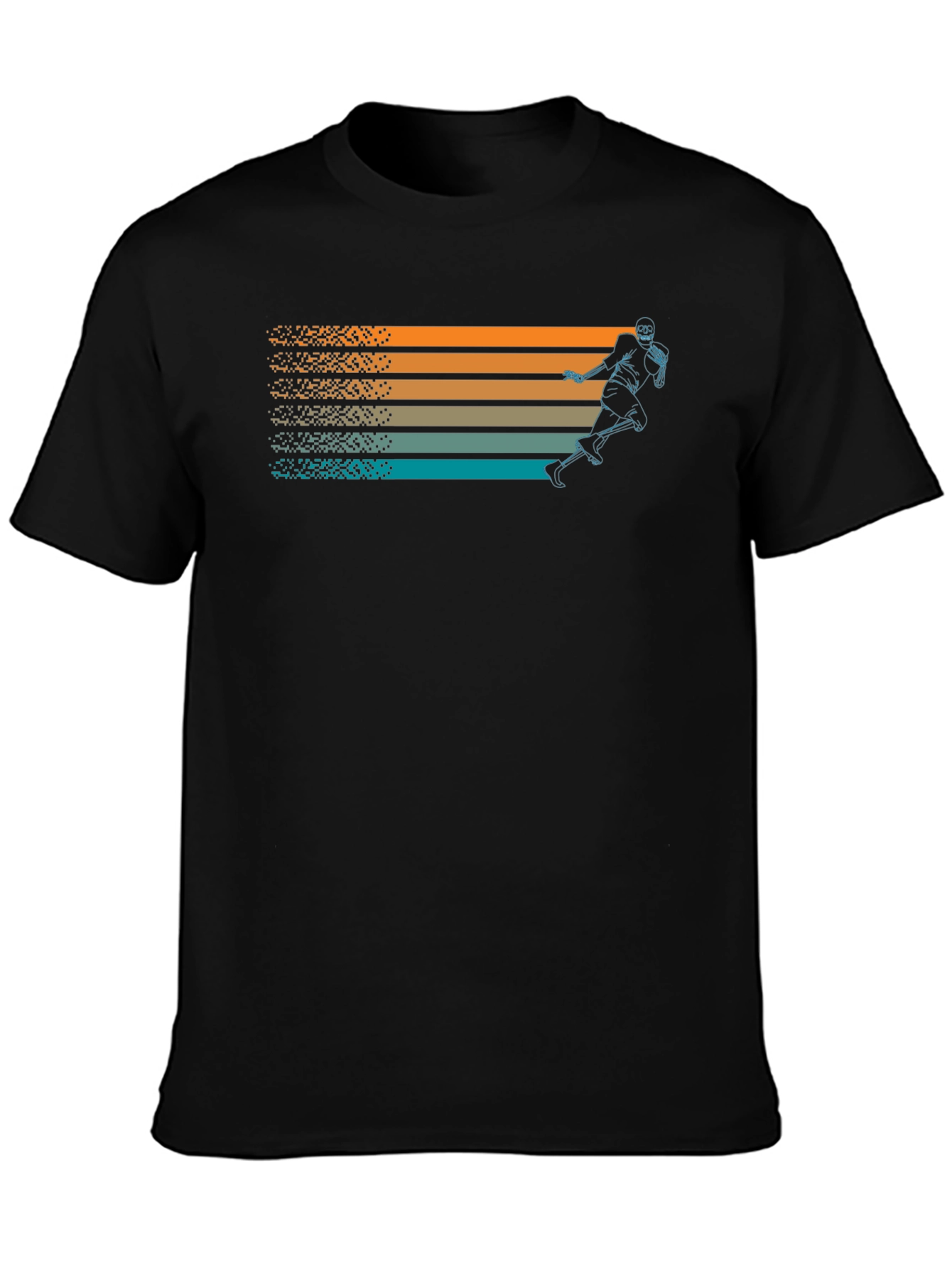 Retro Football Player Graphic T-Shirt