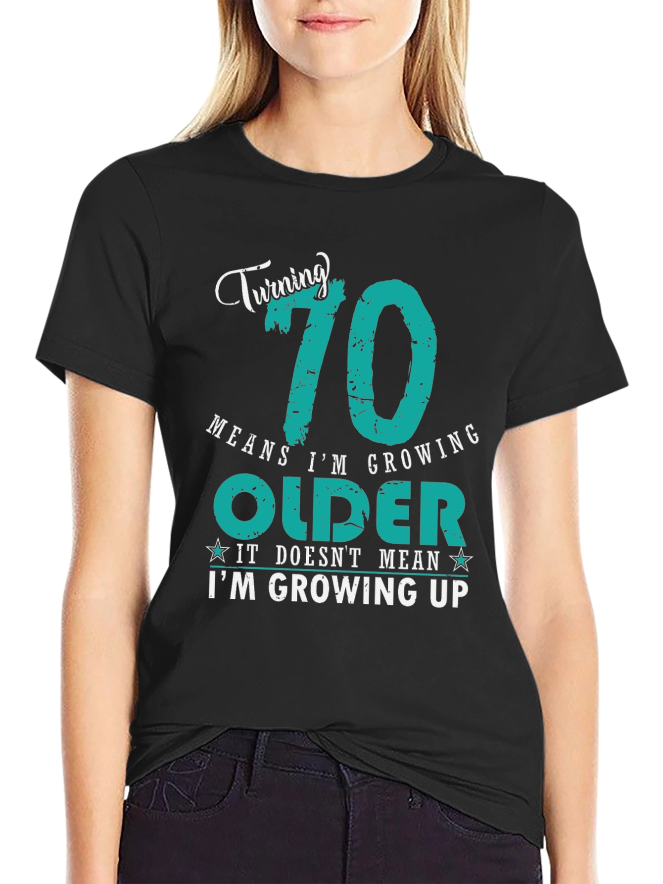 Funny 70th Birthday T-Shirt: Growing Older