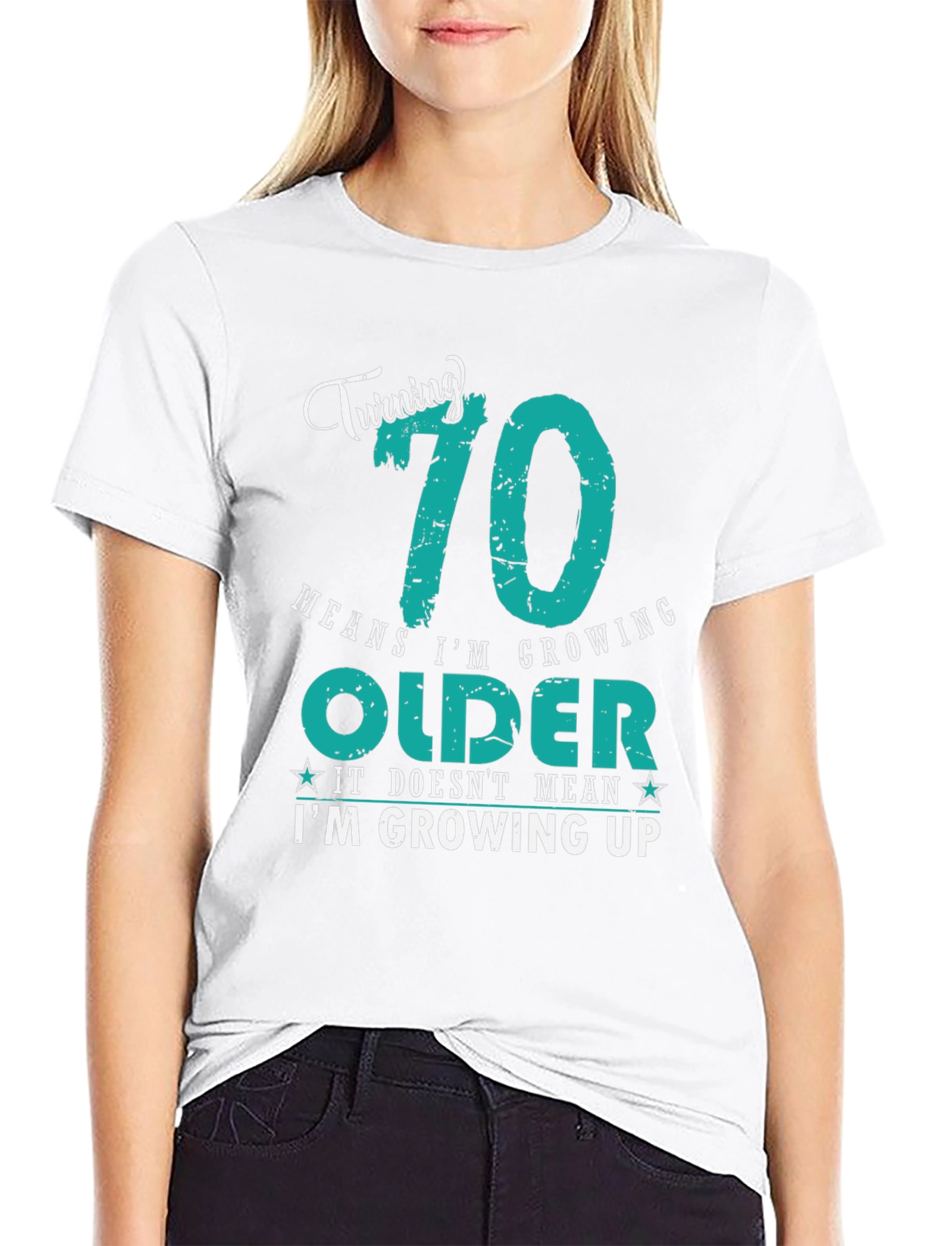 Funny 70th Birthday T-Shirt: Growing Older