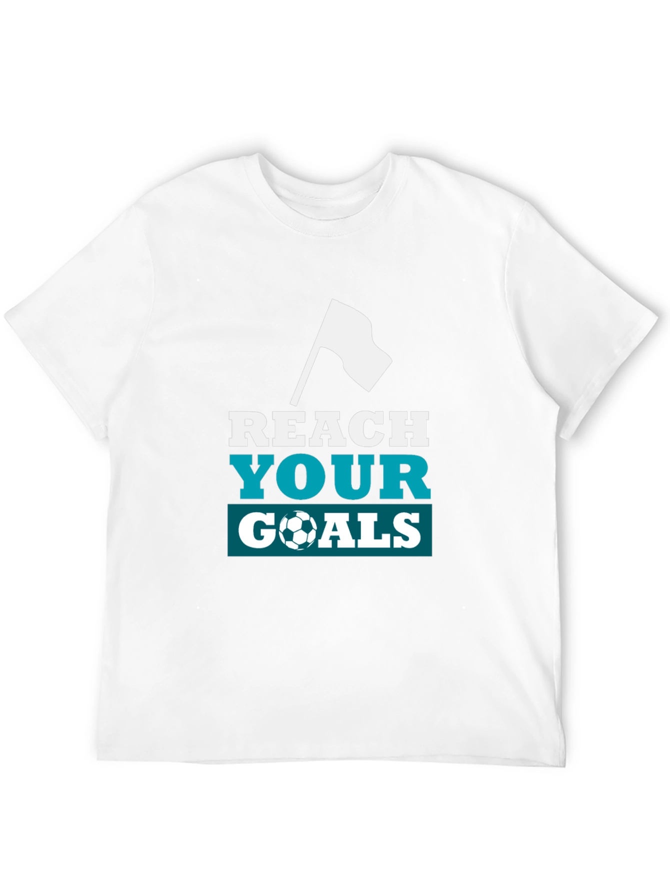 Reach Your Goals Graphic Tee - Black Soccer Shirt