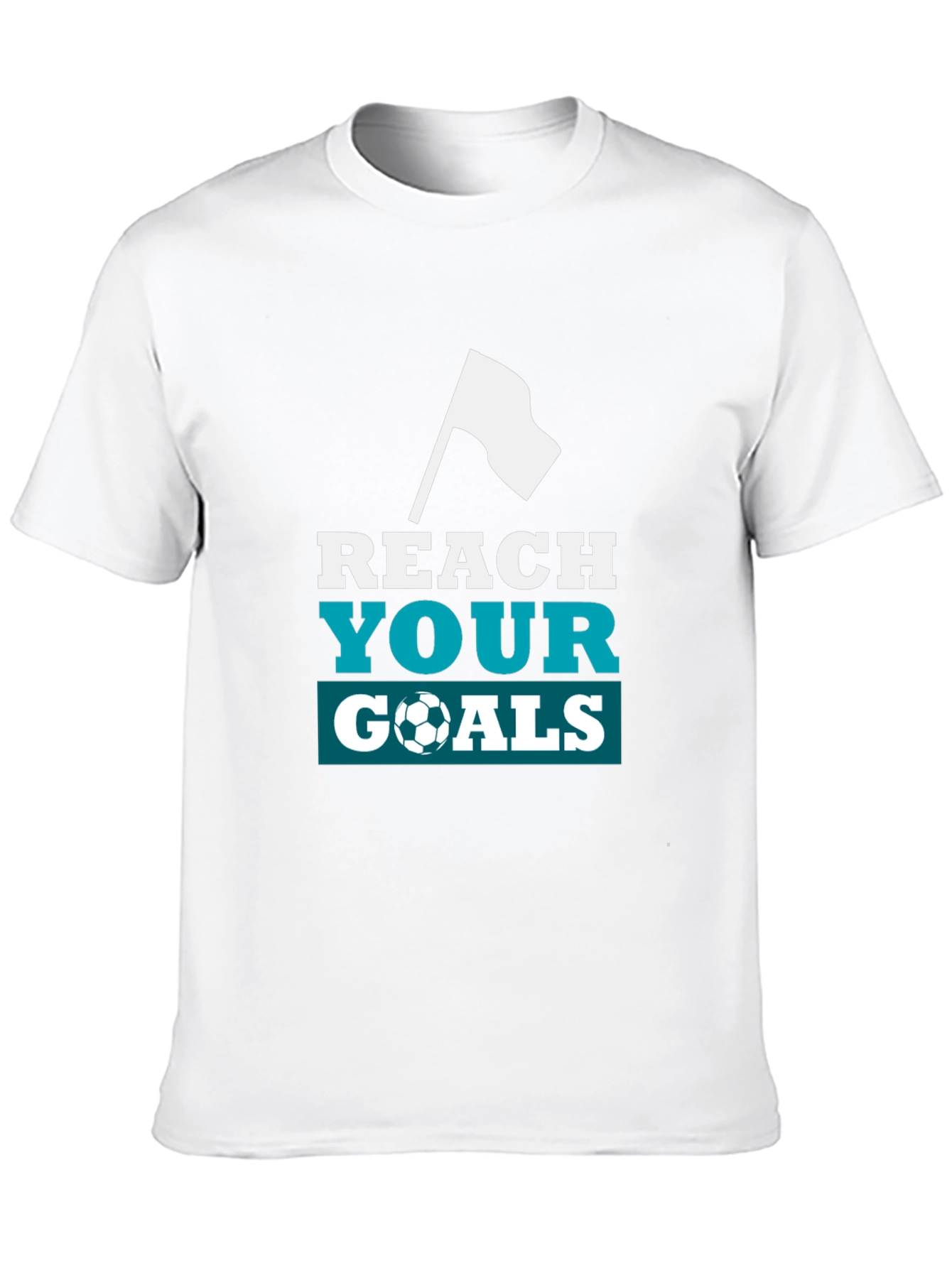 Reach Your Goals Graphic Tee - Black Soccer Shirt