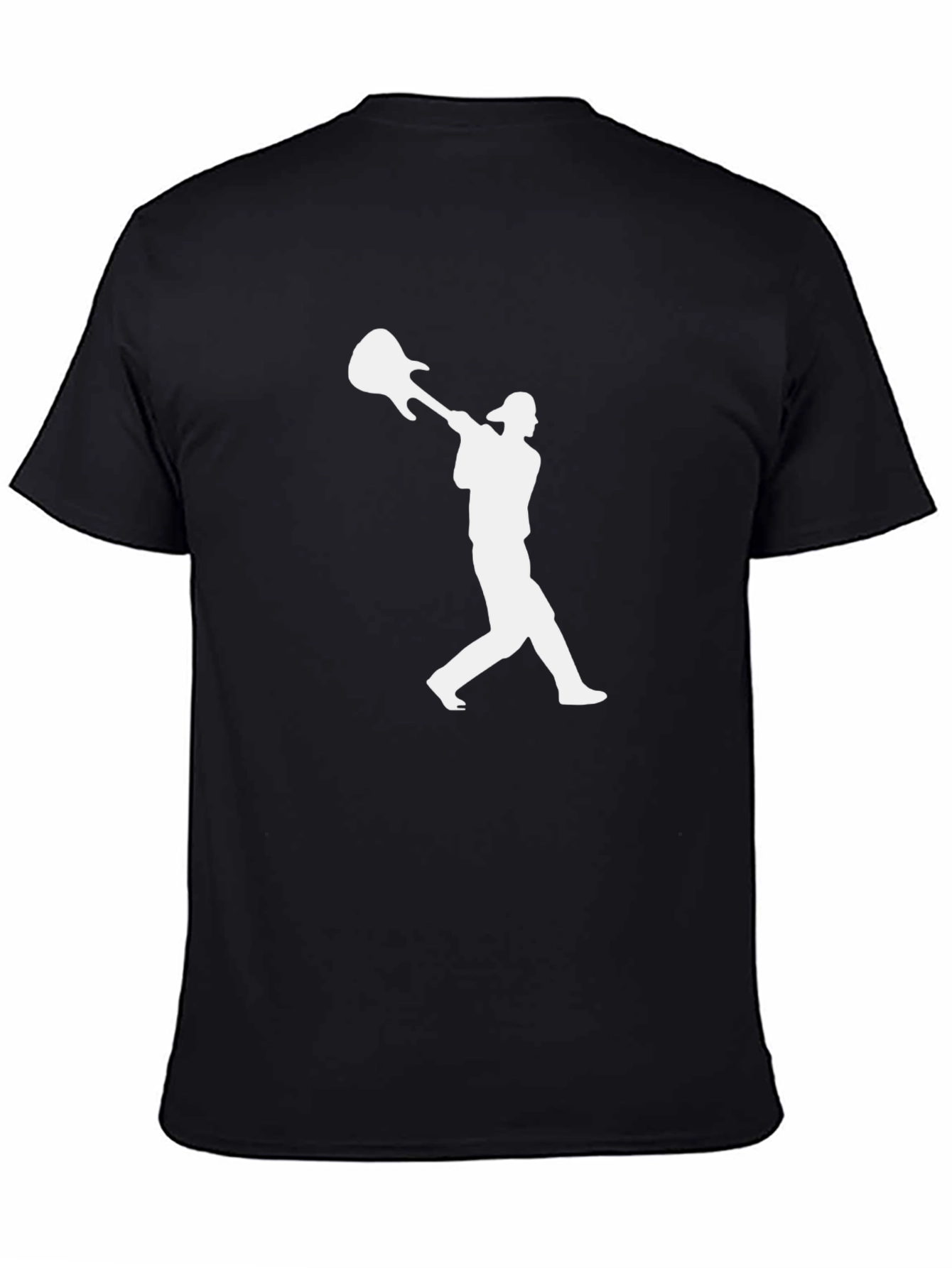 Guitar Smash Graphic Tee - Black Cotton T-Shirt