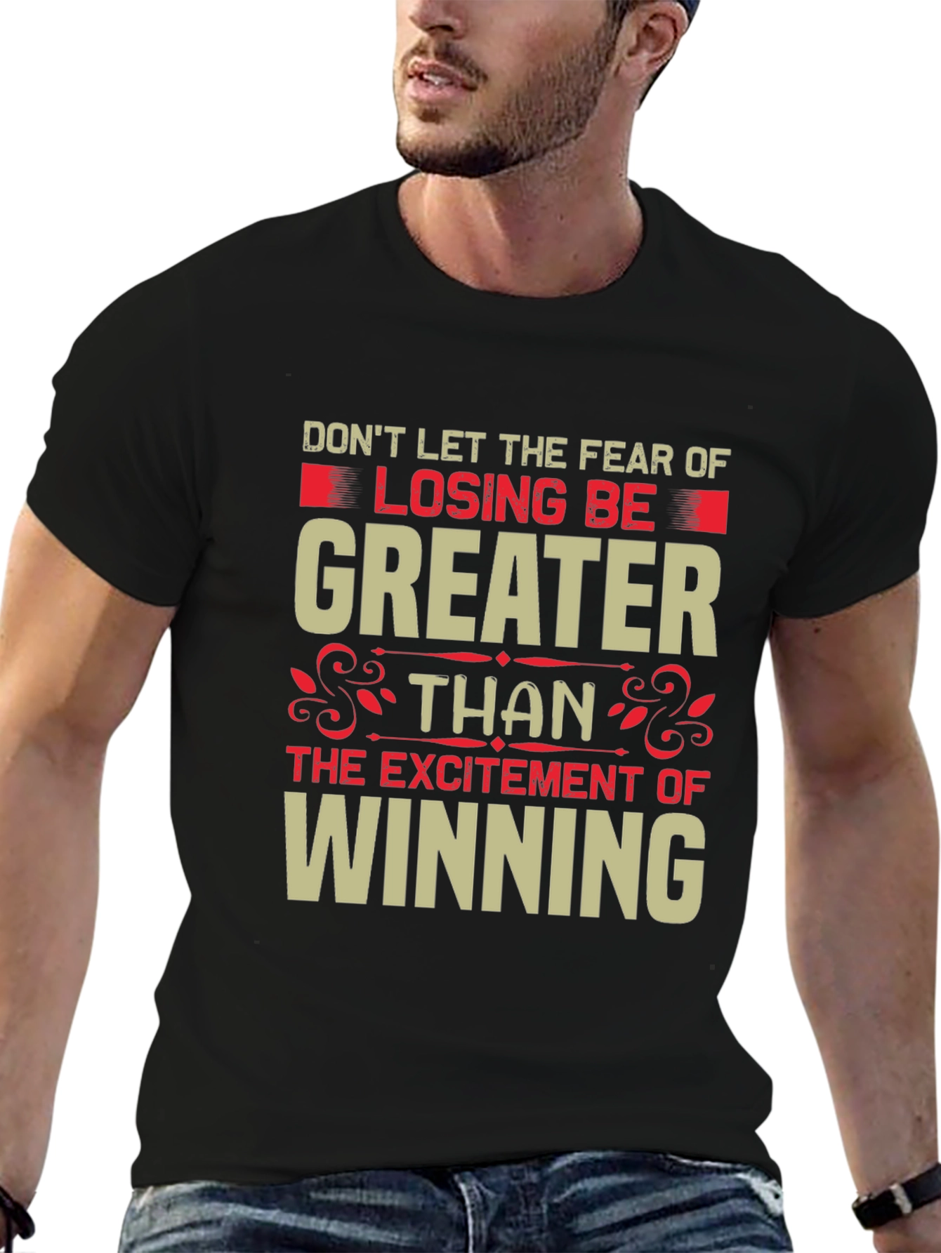 Motivational Graphic Tee: Losing vs. Winning