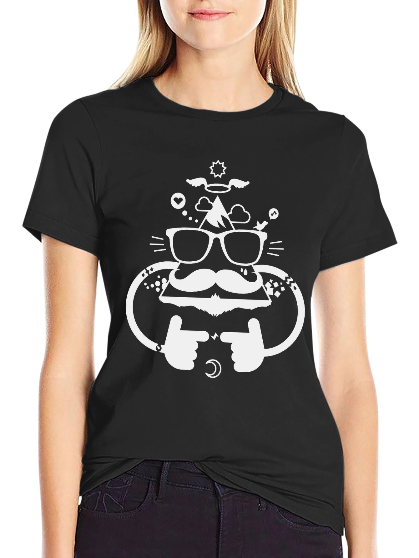 Hipster Mountain Graphic Tee - Cool Mens Shirt