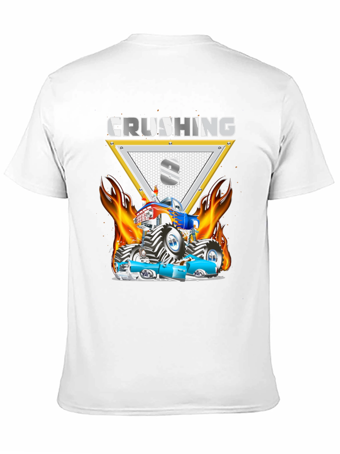 Crushing 8th Birthday Monster Truck T-Shirt