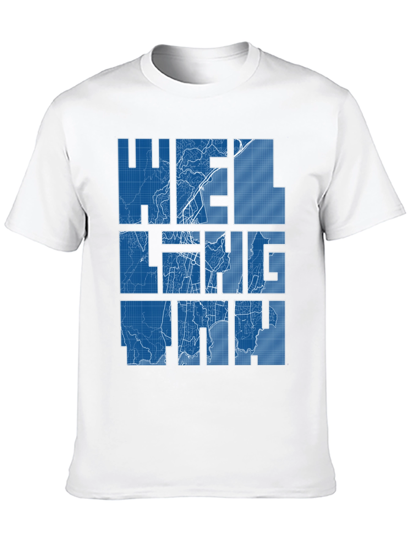 Helsinki Blueprint Map Graphic Tee - Black