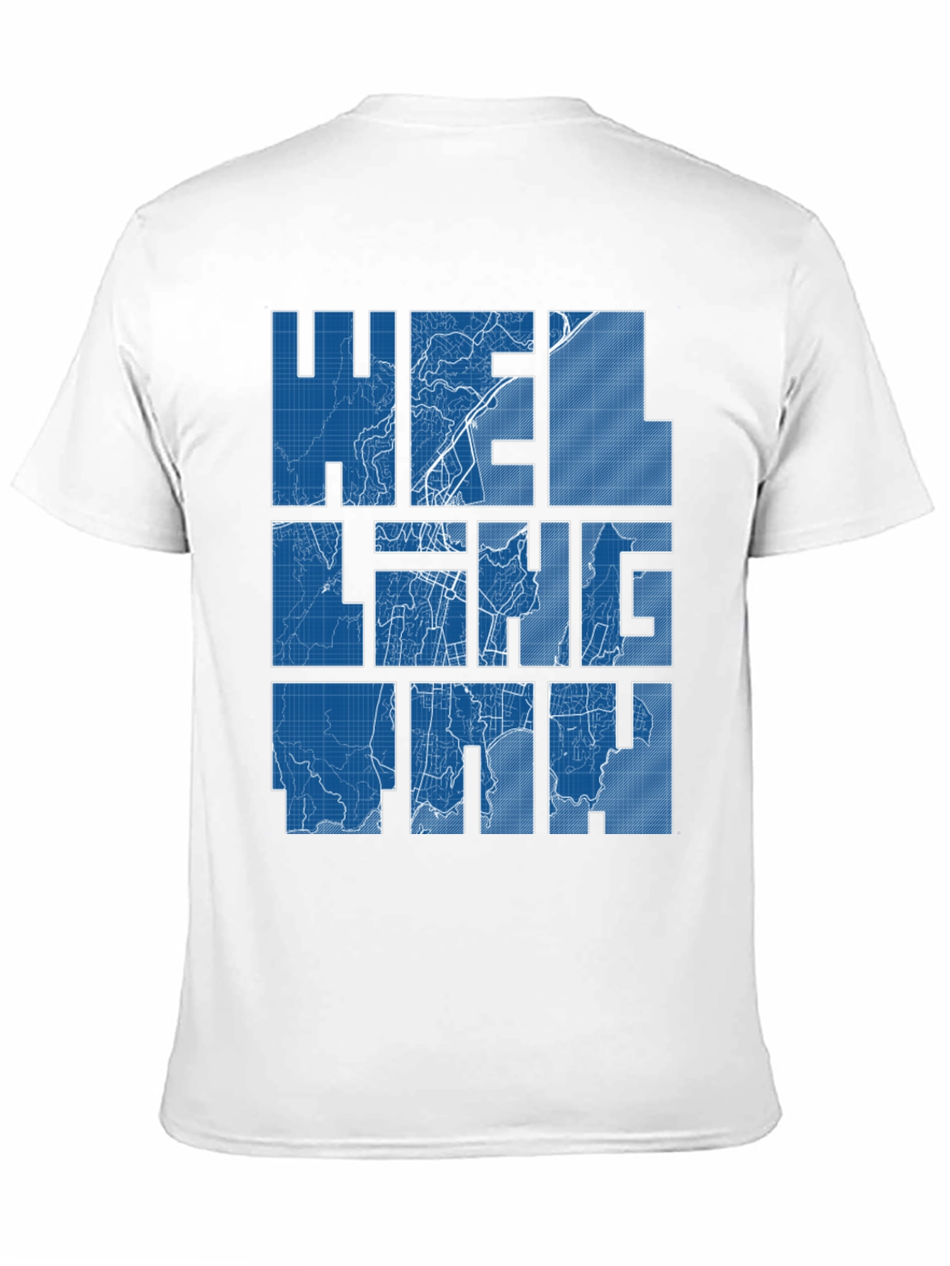 Helsinki Blueprint Map Graphic Tee - Black