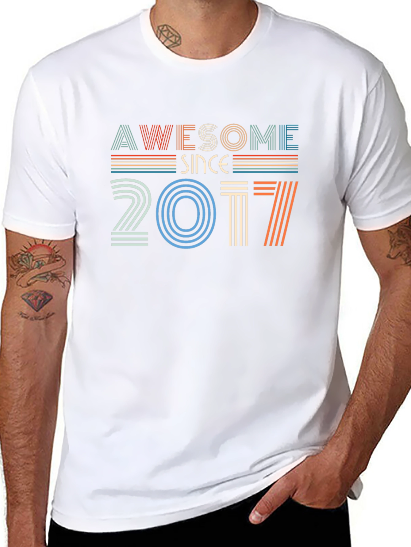 Awesome Since 2017 Graphic Tee