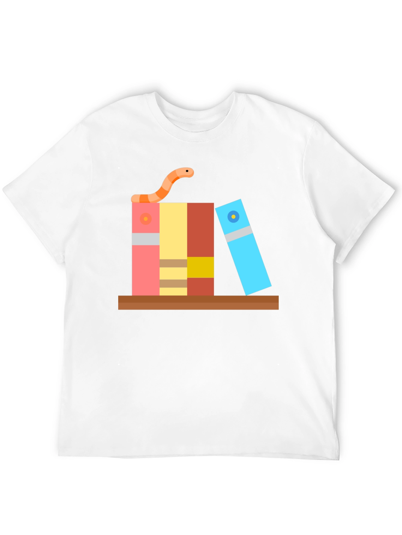Bookworm Graphic Tee - Black Cotton T-Shirt