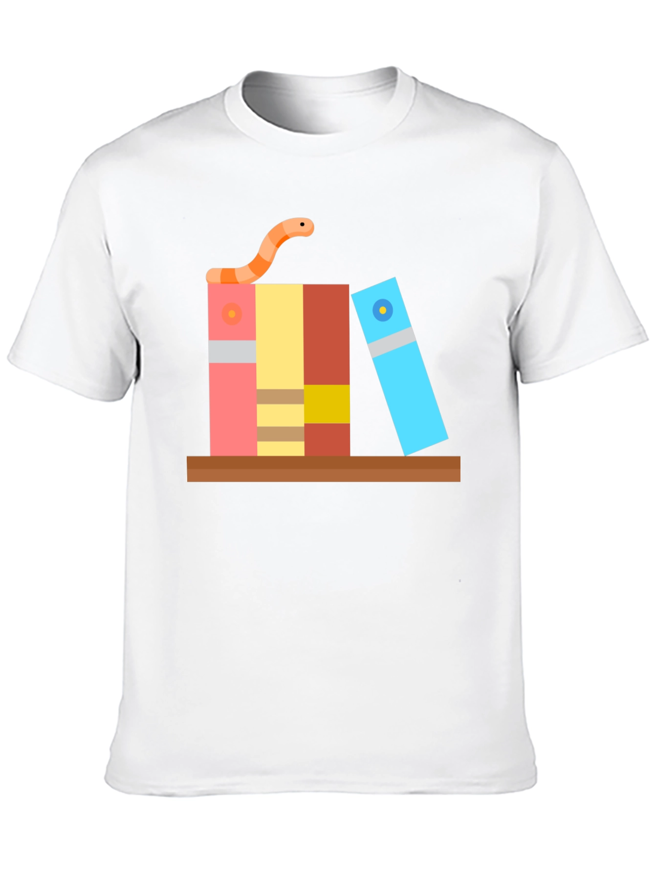 Bookworm Graphic Tee - Black Cotton T-Shirt