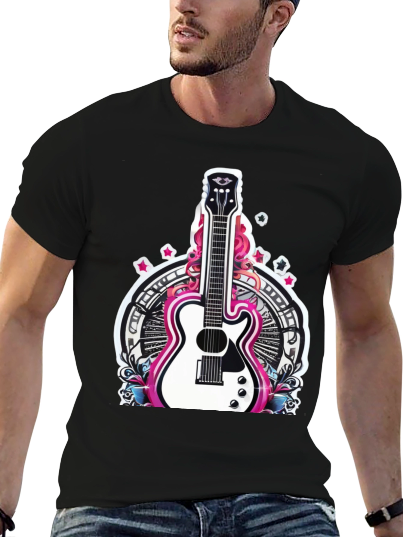 Guitar Graphic Tee - Rocker Style