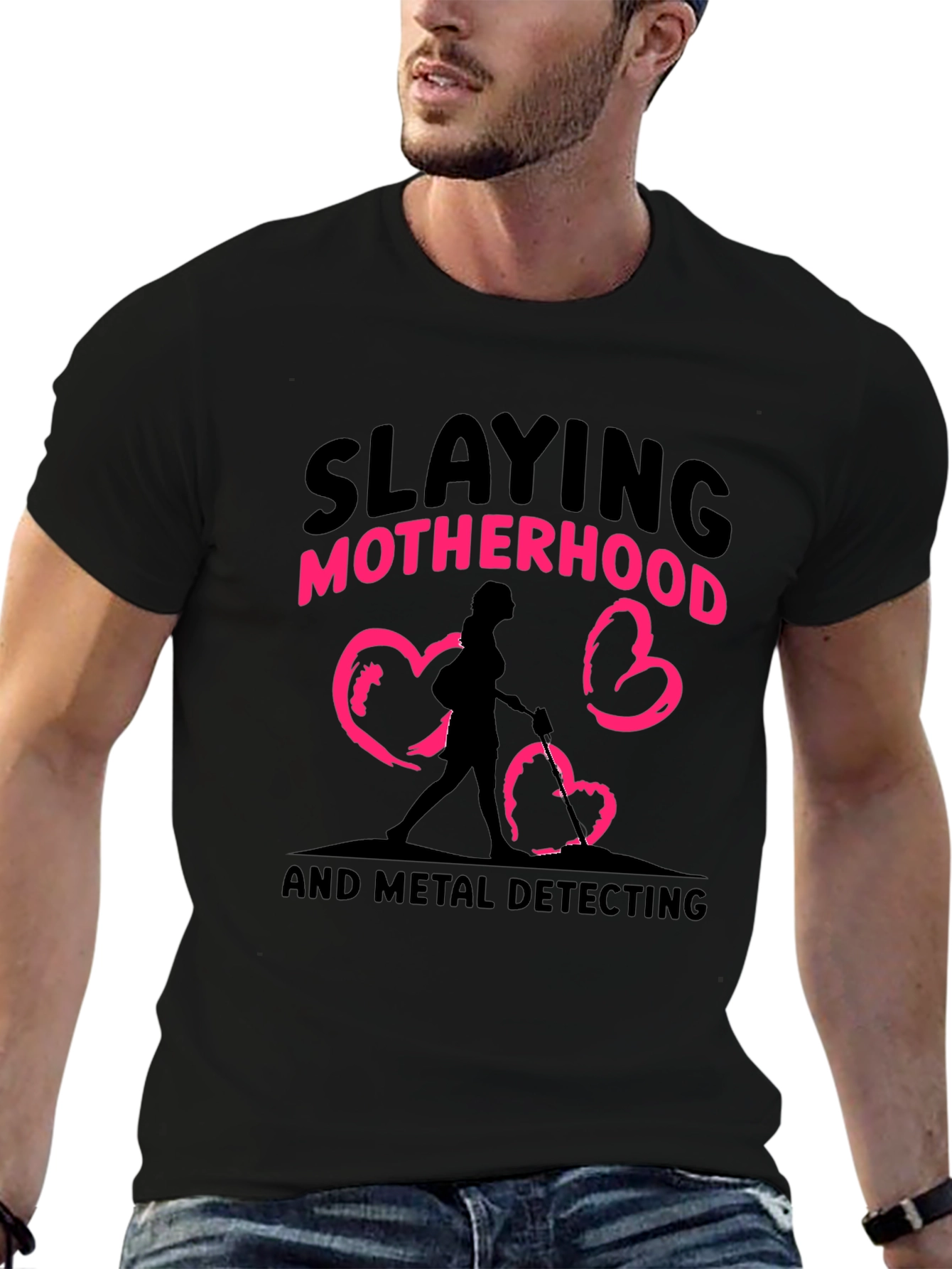 Slaying Motherhood & Metal Detecting T-Shirt