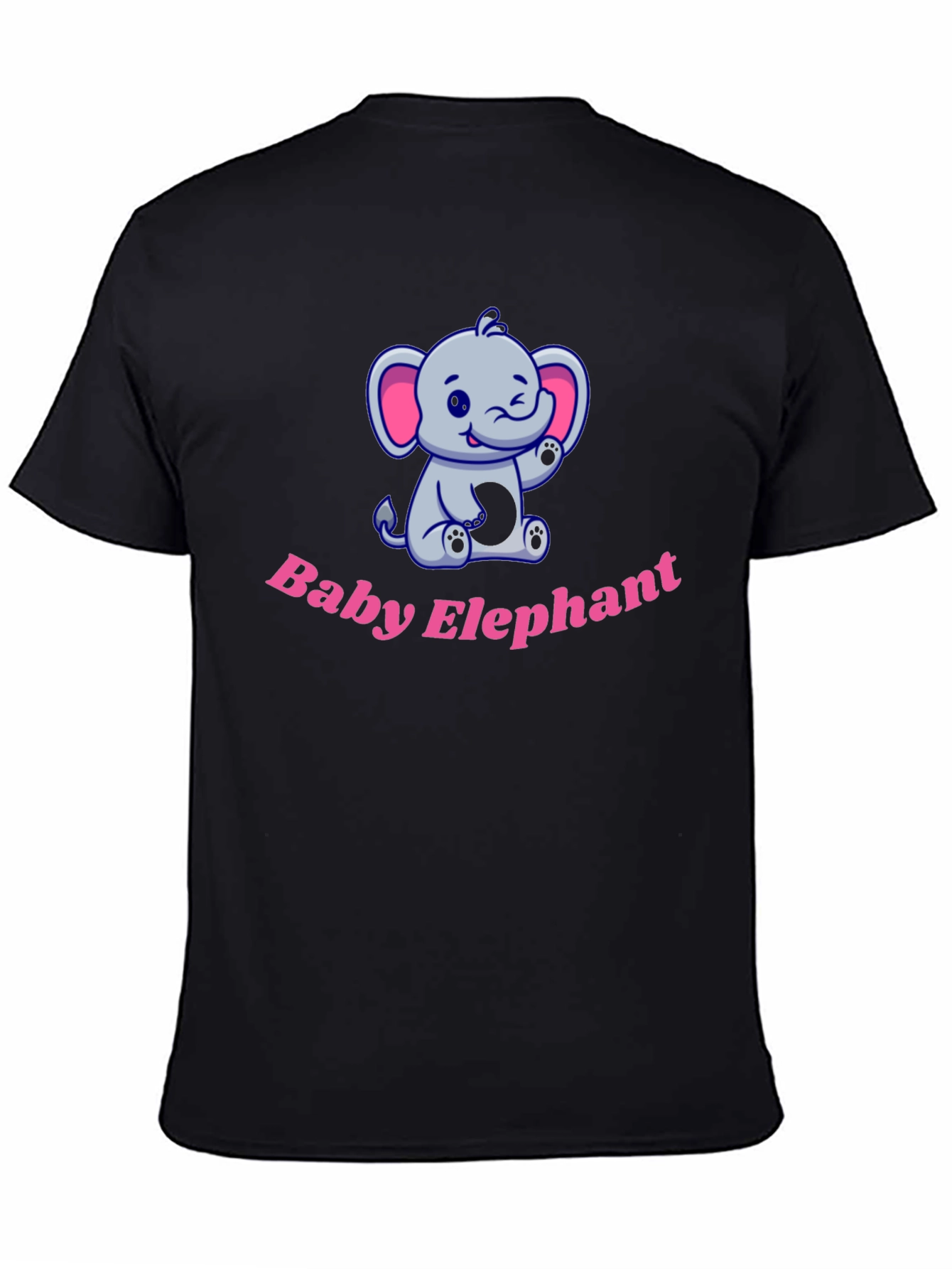 Cute Baby Elephant Graphic Tee - Soft Cotton