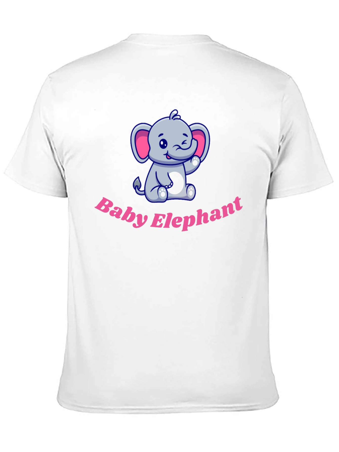 Cute Baby Elephant Graphic Tee - Soft Cotton