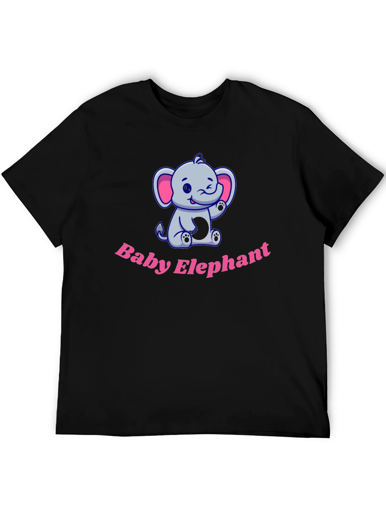 Cute Baby Elephant Graphic Tee - Soft Cotton