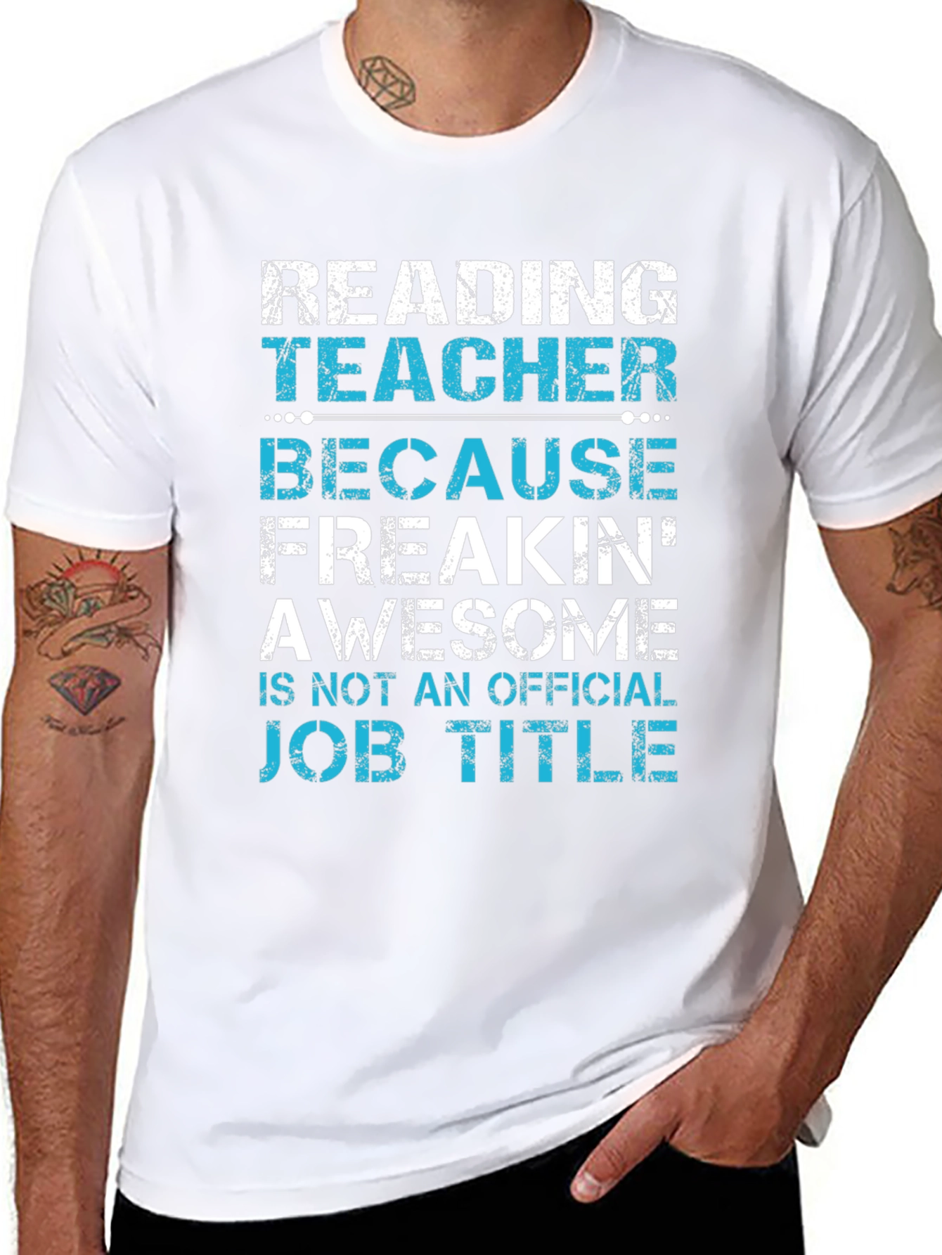 Reading Teacher Awesome Job Title T-Shirt