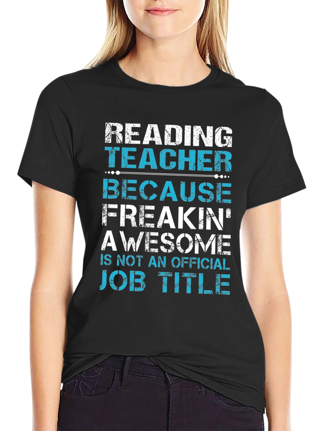Reading Teacher Awesome Job Title T-Shirt