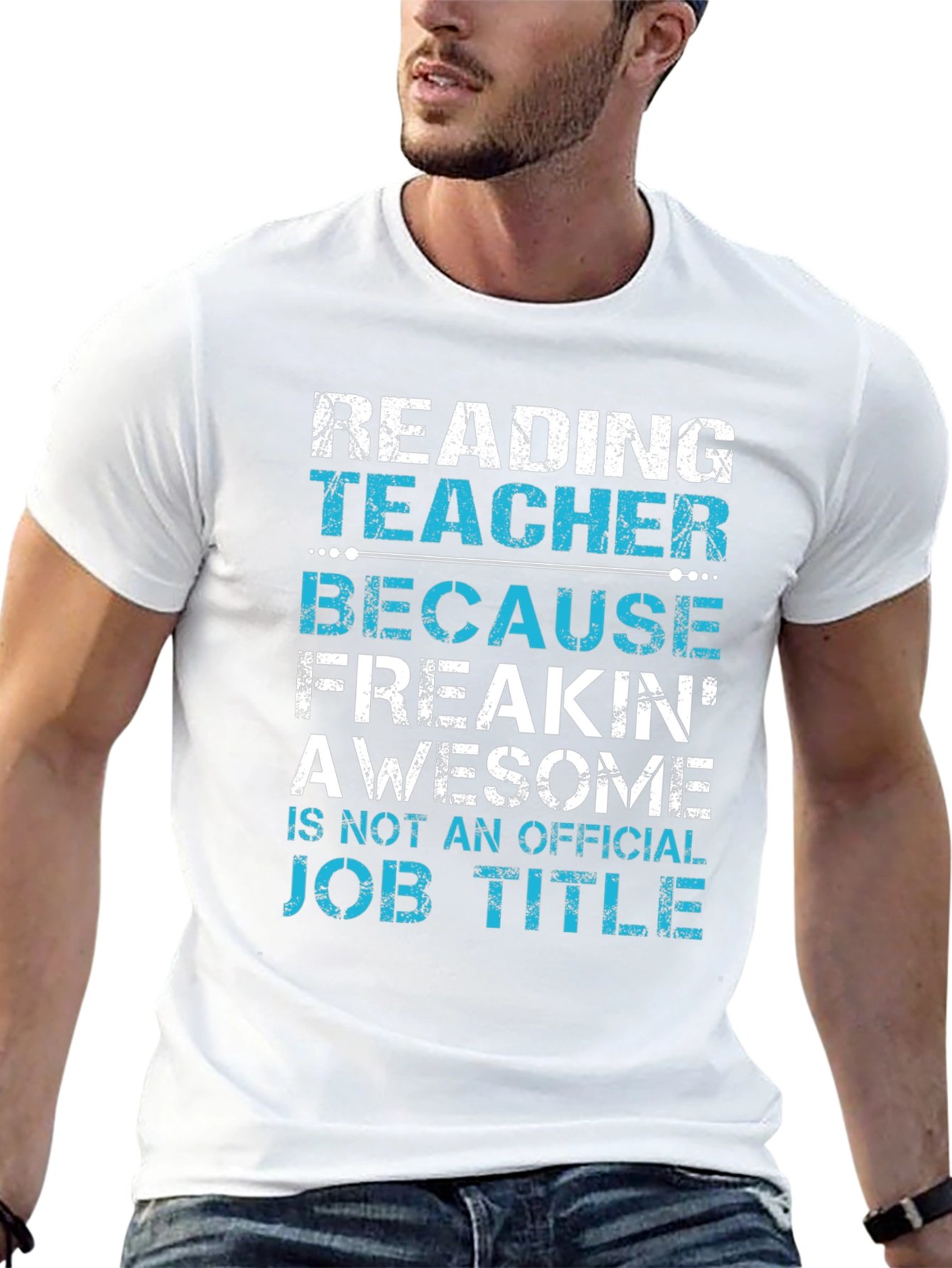 Reading Teacher Awesome Job Title T-Shirt