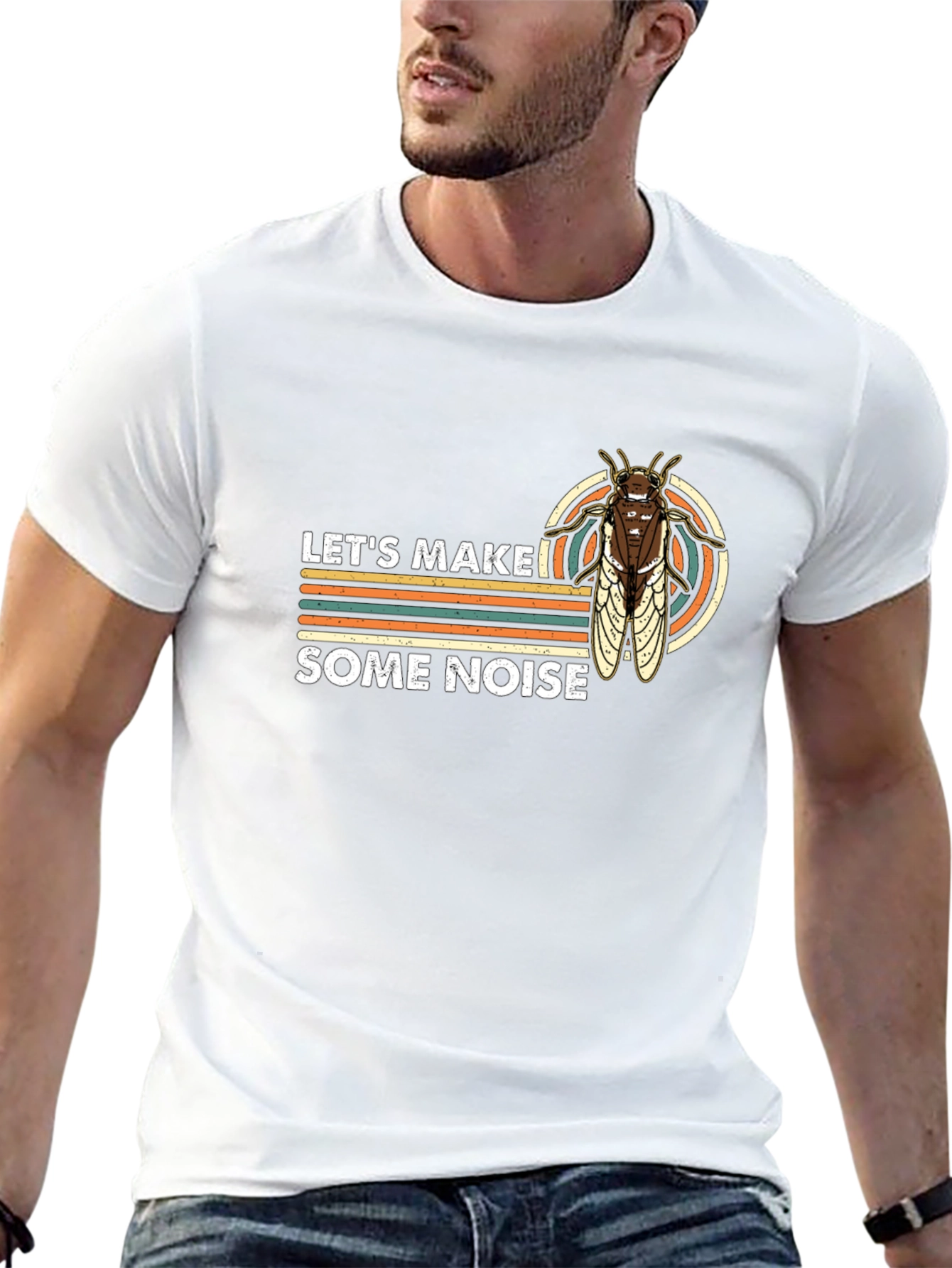 Lets Make Some Noise Cicada Black T-Shirt