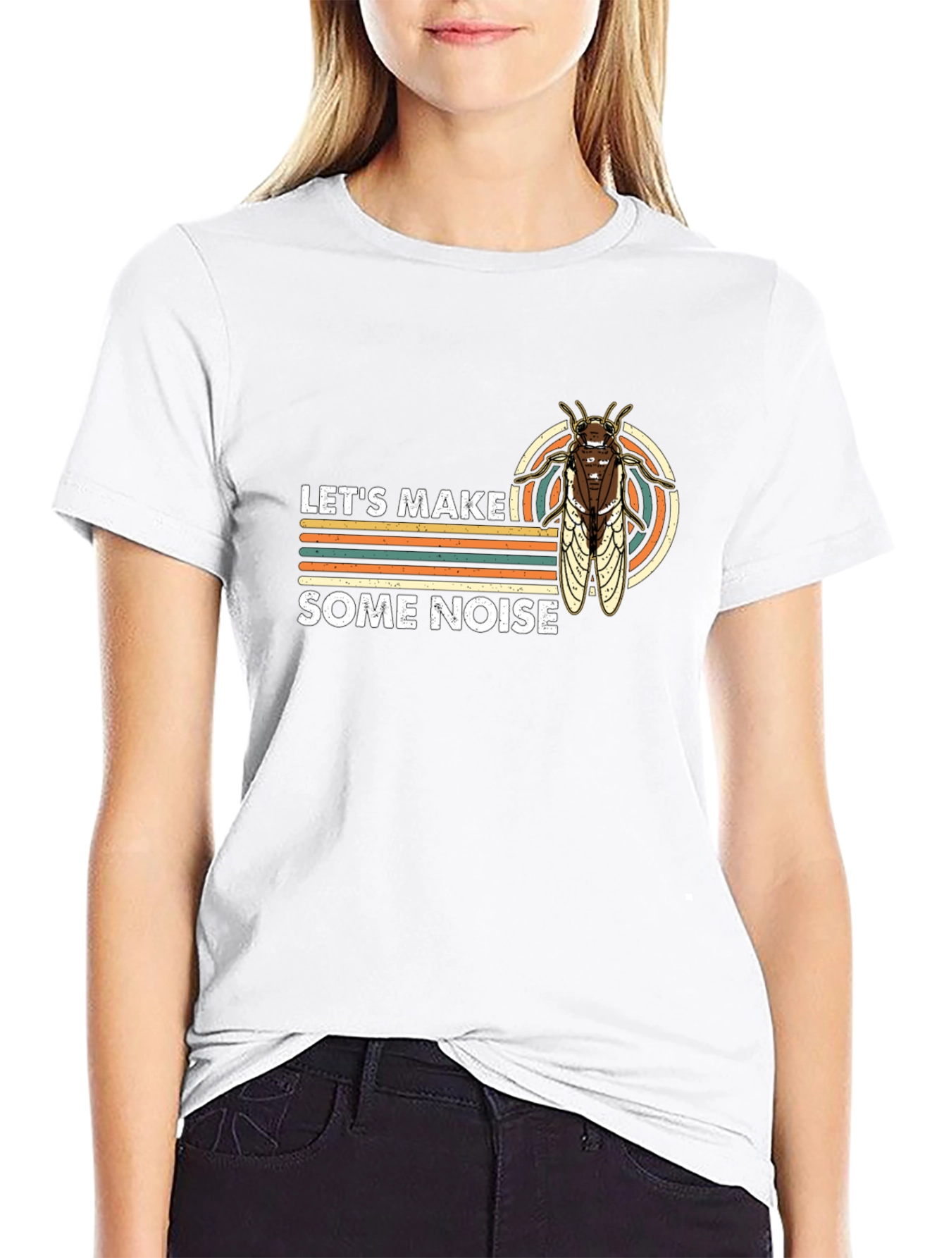 Lets Make Some Noise Cicada Black T-Shirt