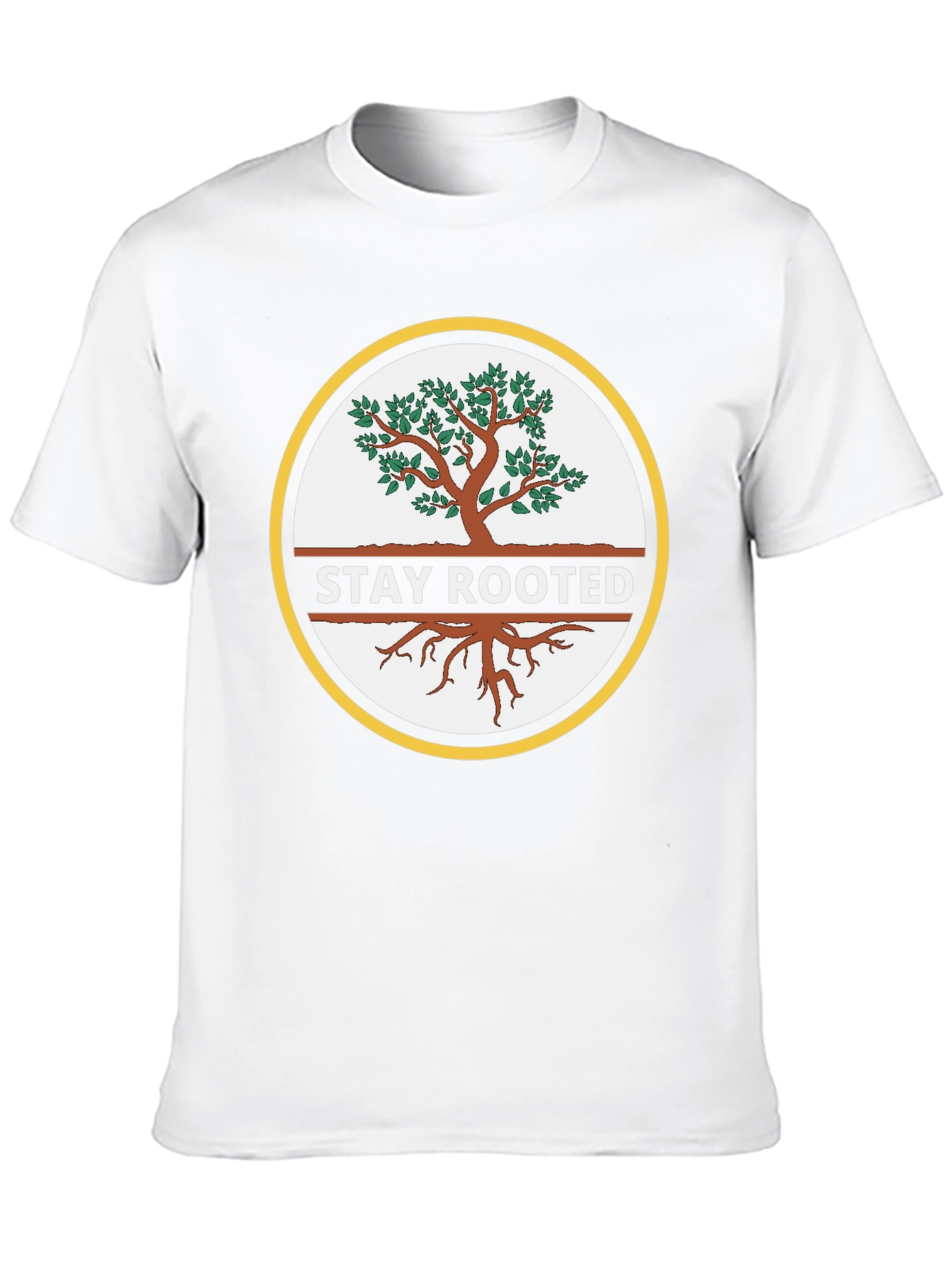 Stay Rooted Tree Graphic Black T-Shirt