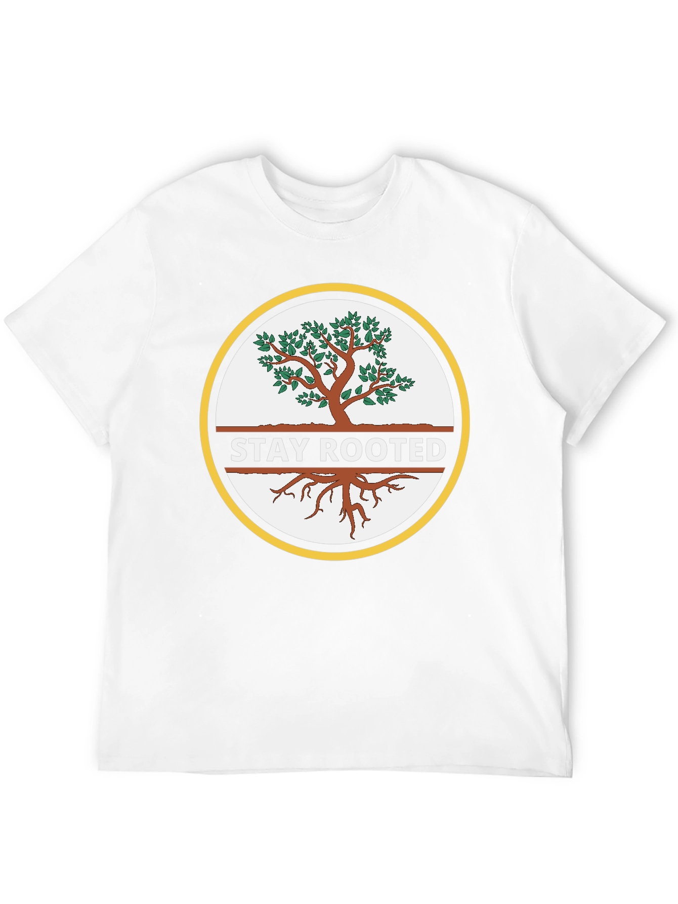 Stay Rooted Tree Graphic Black T-Shirt