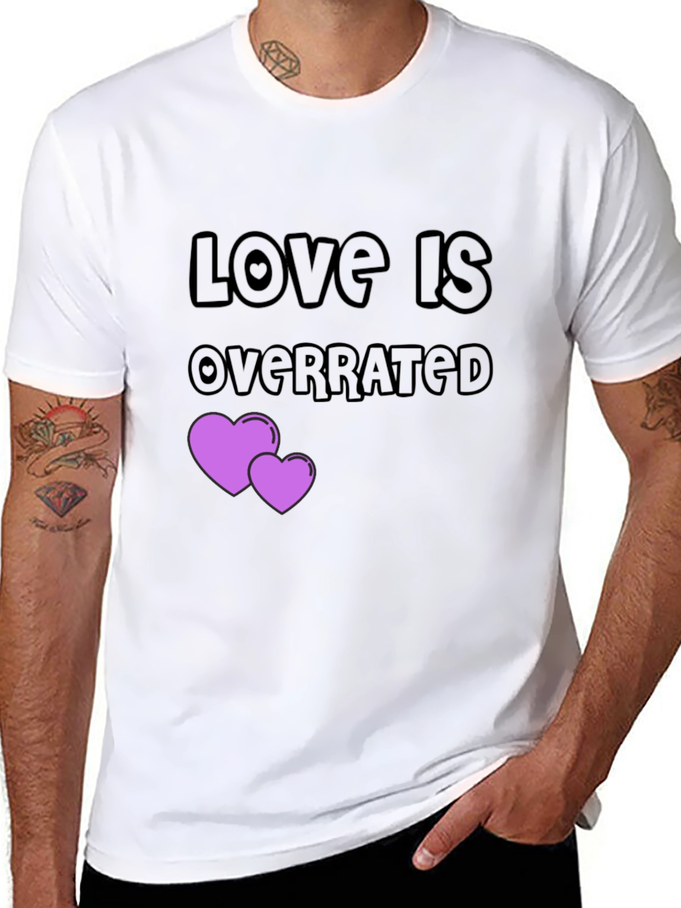 Love is Overrated T-Shirt - Anti-Valentines Day Gift