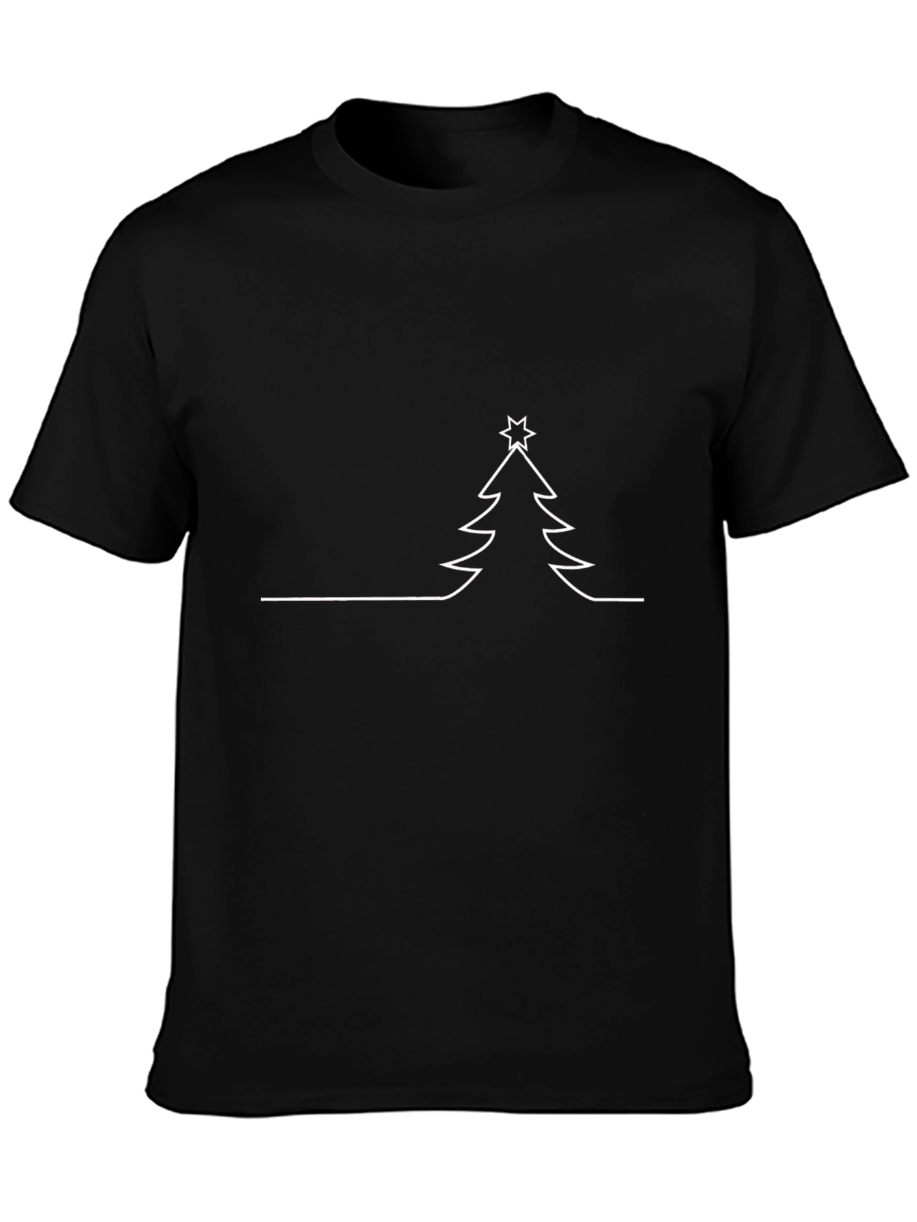 Minimalist Christmas Tree Graphic Tee