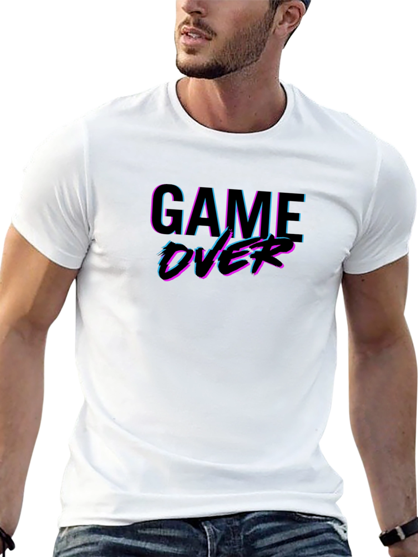 Game Over Black T-Shirt - Gamer Style
