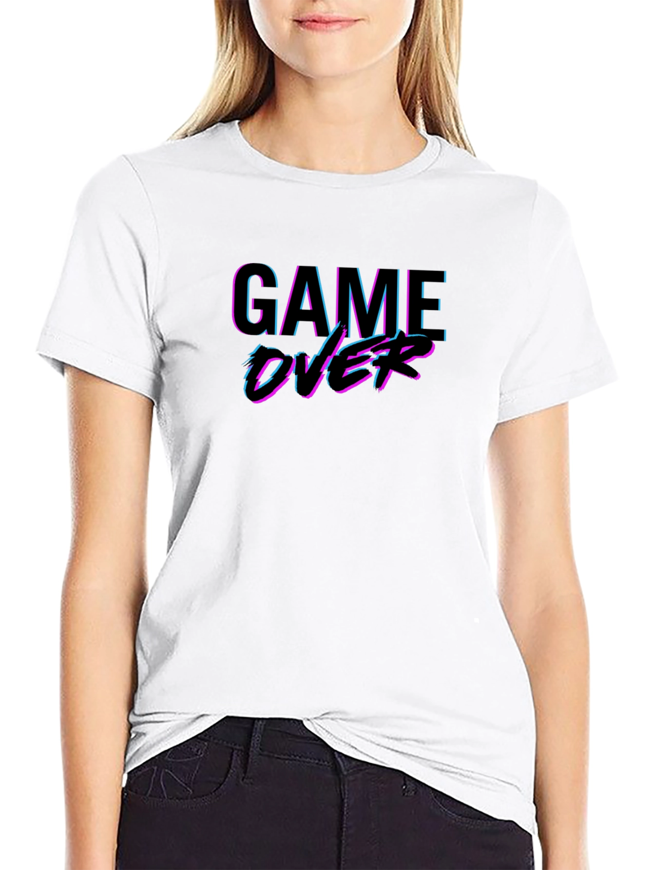 Game Over Black T-Shirt - Gamer Style
