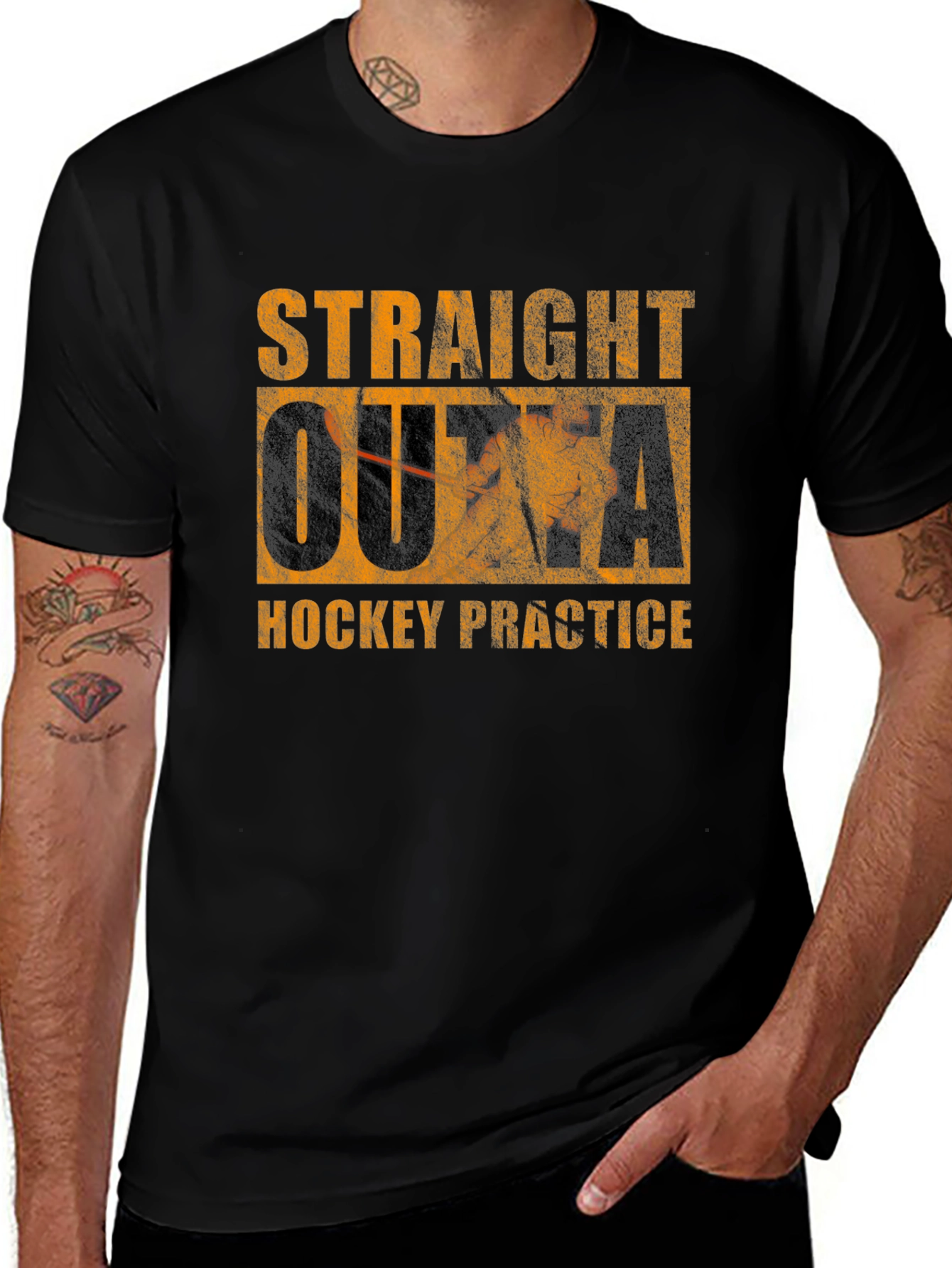 Straight Outta Hockey Practice T-Shirt