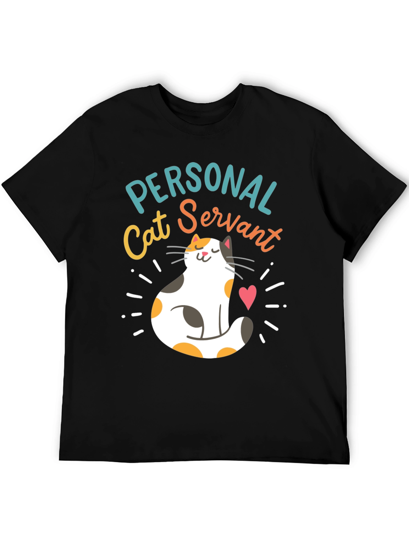Personal Cat Servant T-Shirt Funny Cat Lover Tee