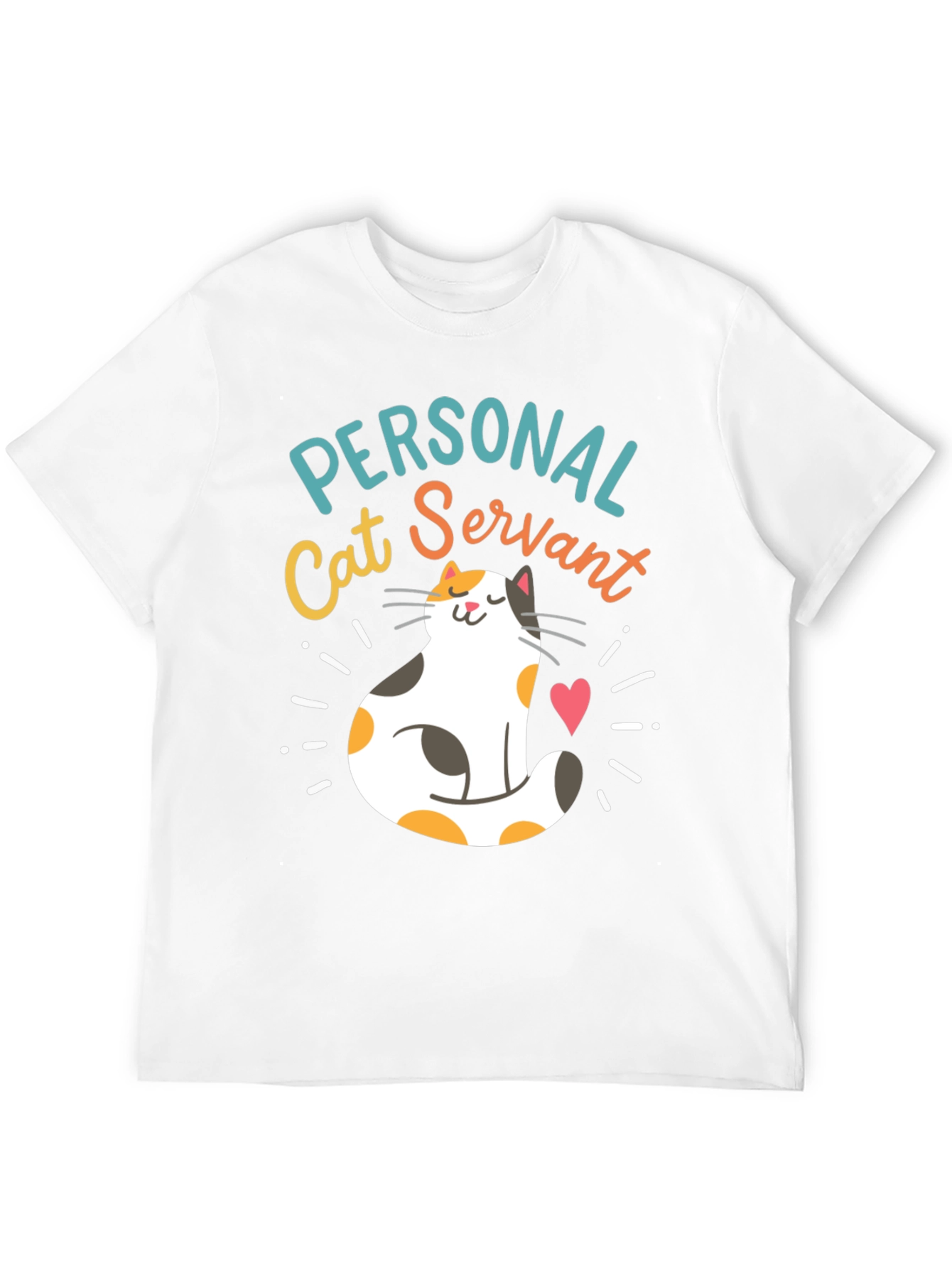 Personal Cat Servant T-Shirt Funny Cat Lover Tee