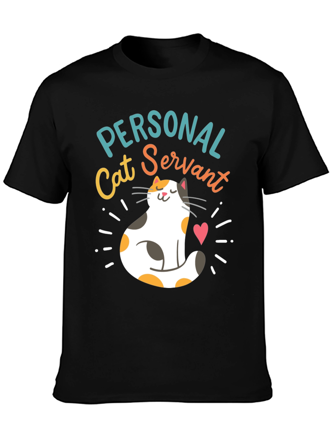 Personal Cat Servant T-Shirt Funny Cat Lover Tee