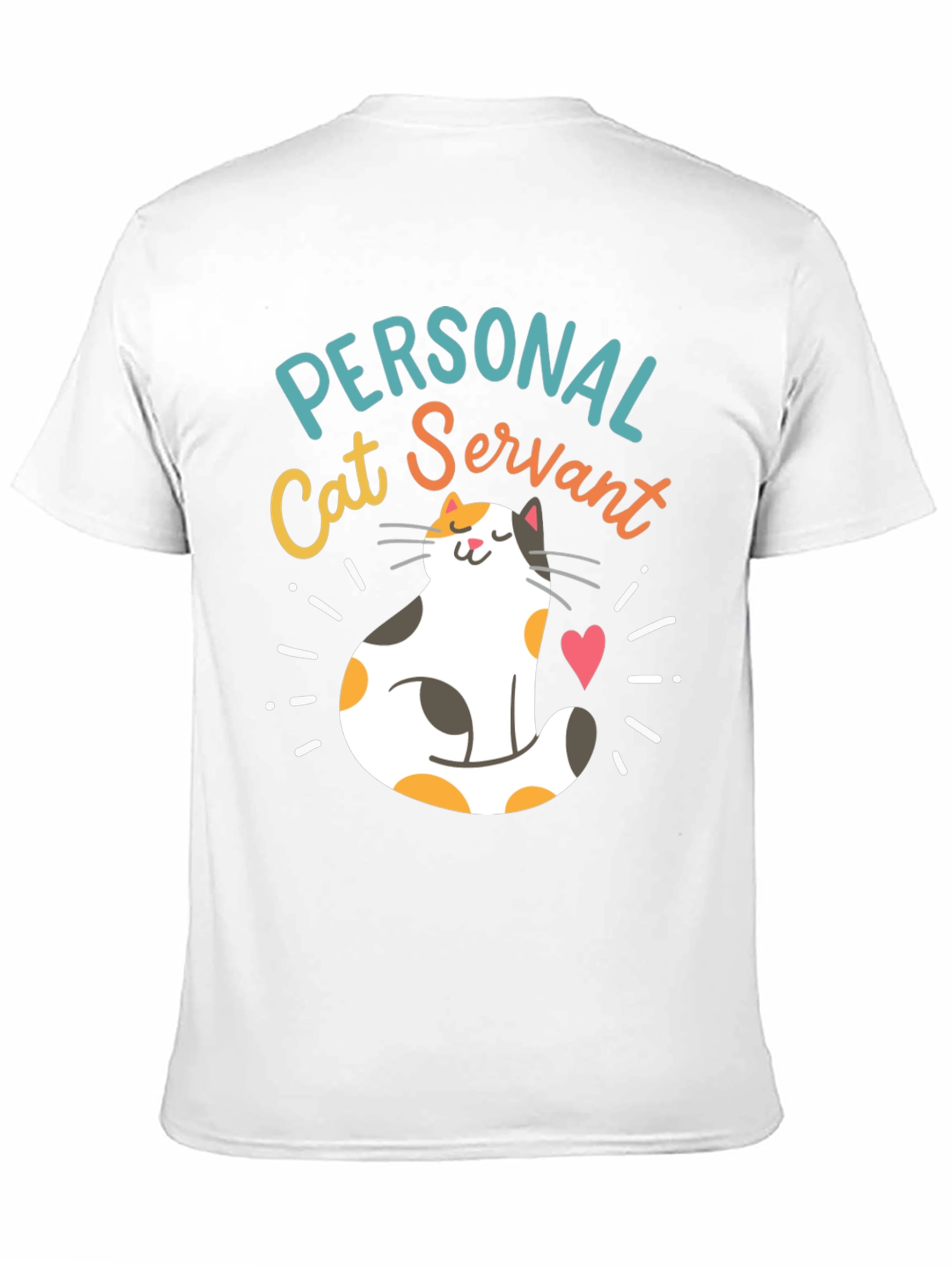 Personal Cat Servant T-Shirt Funny Cat Lover Tee