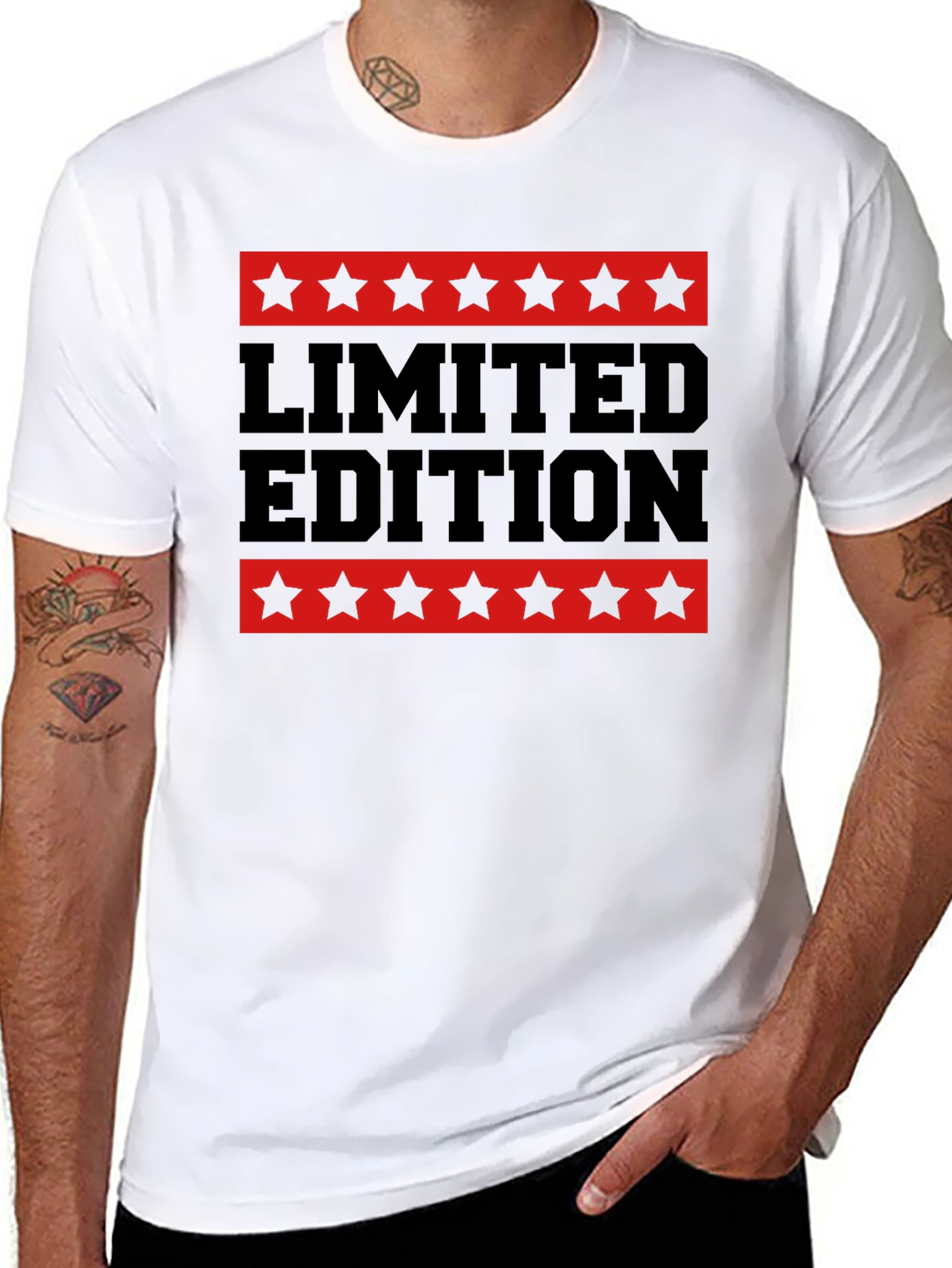 Limited Edition Star Graphic Black T-Shirt