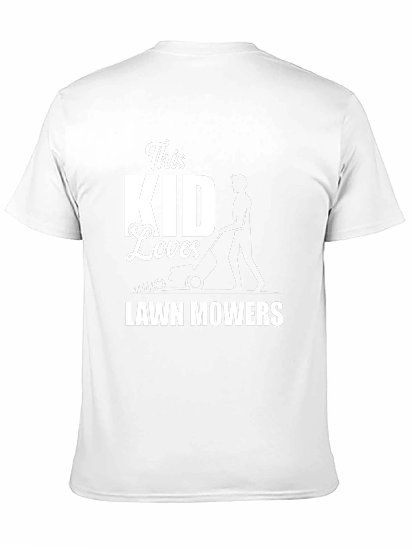 This Kid Loves Lawn Mowers Black T-Shirt