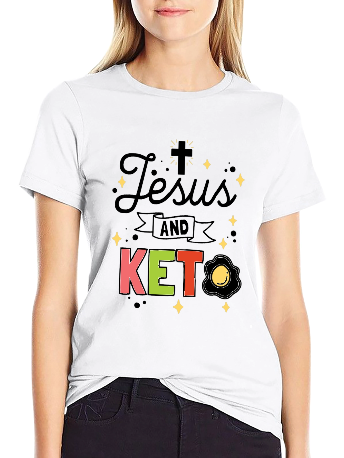 Jesus and Keto Graphic T-Shirt