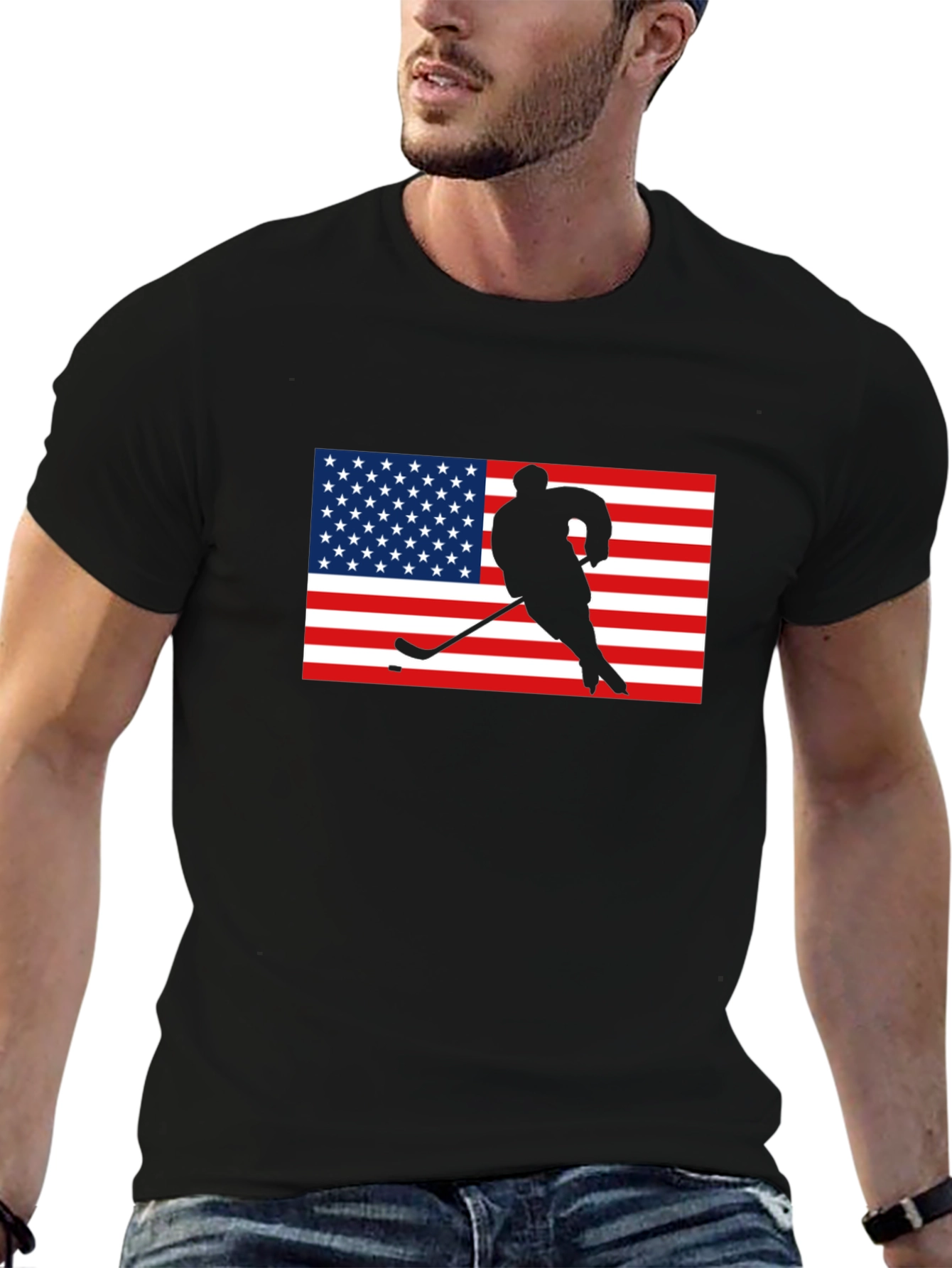 American Hockey Graphic T-Shirt