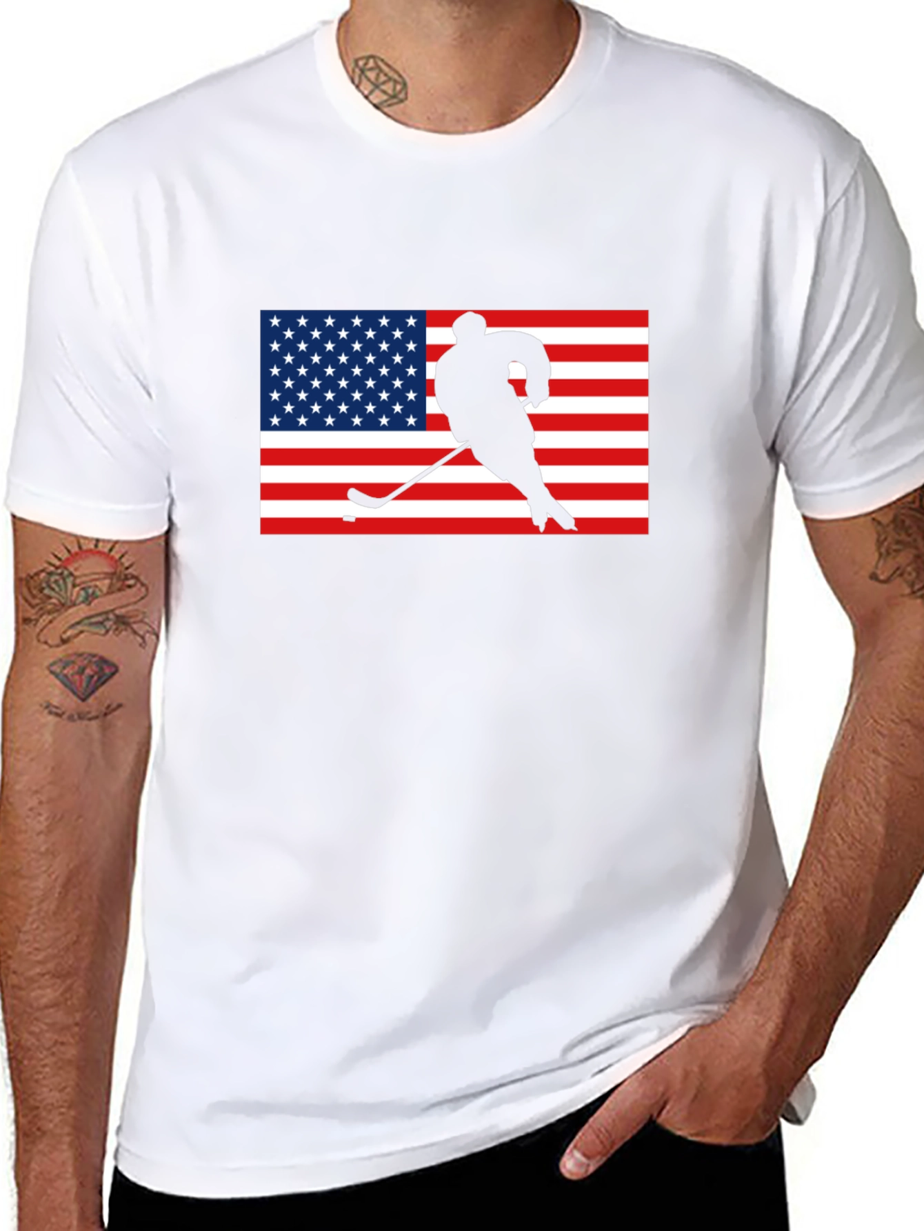 American Hockey Graphic T-Shirt