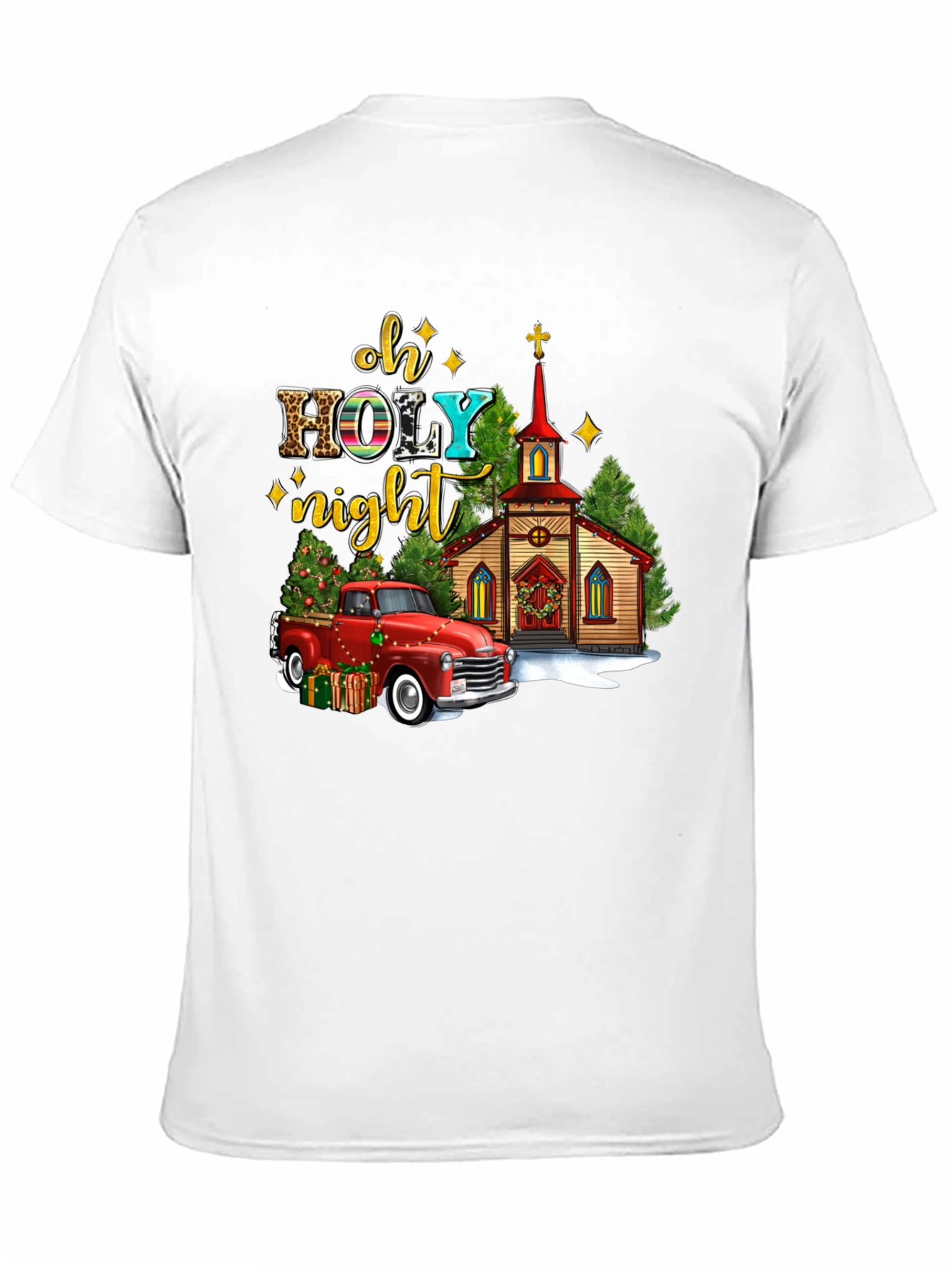 Oh Holy Night Christmas Truck T-Shirt