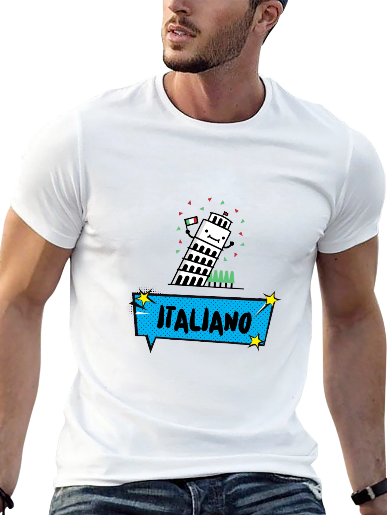 Italiano Tower Graphic T-Shirt