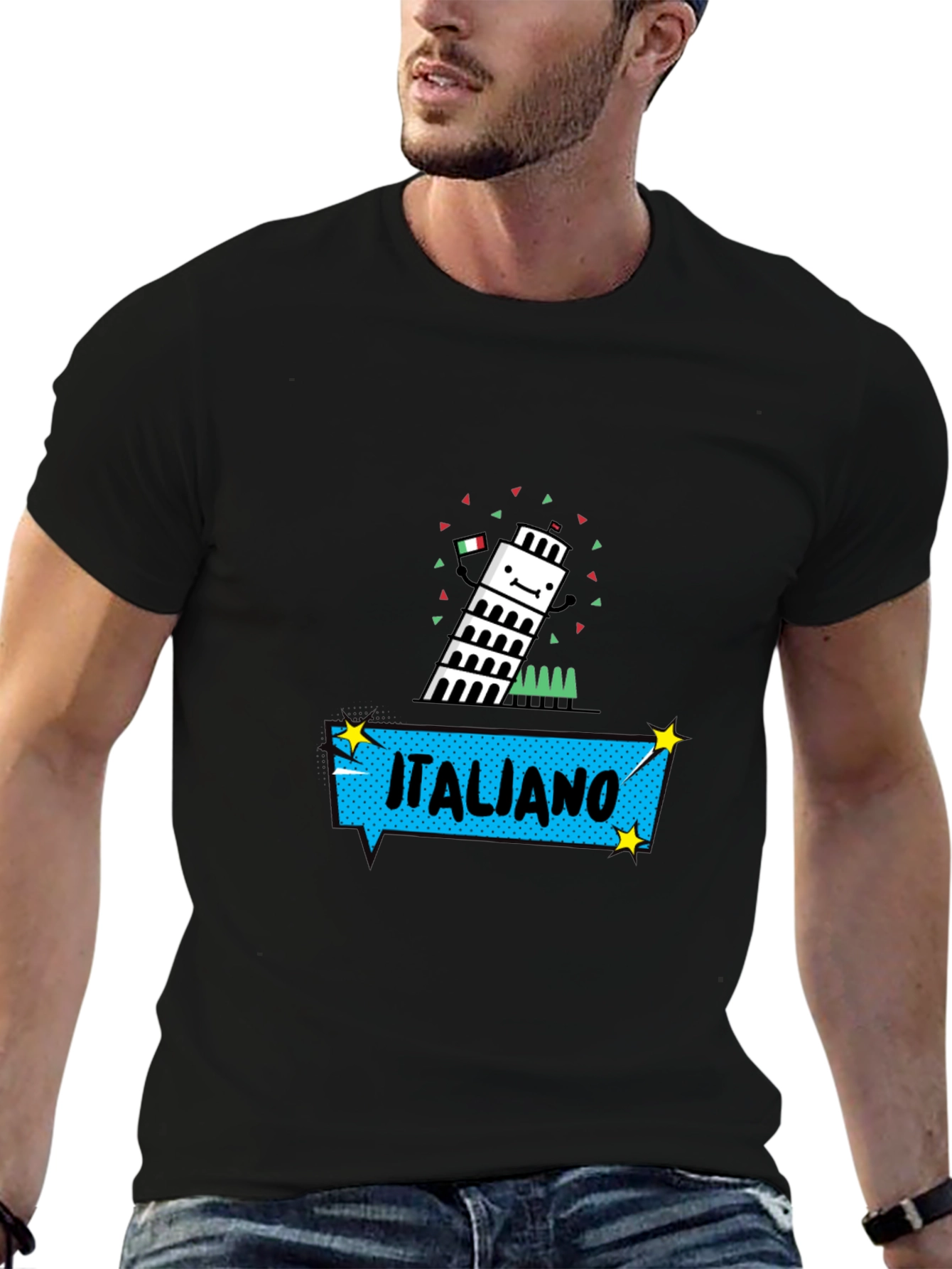 Italiano Tower Graphic T-Shirt