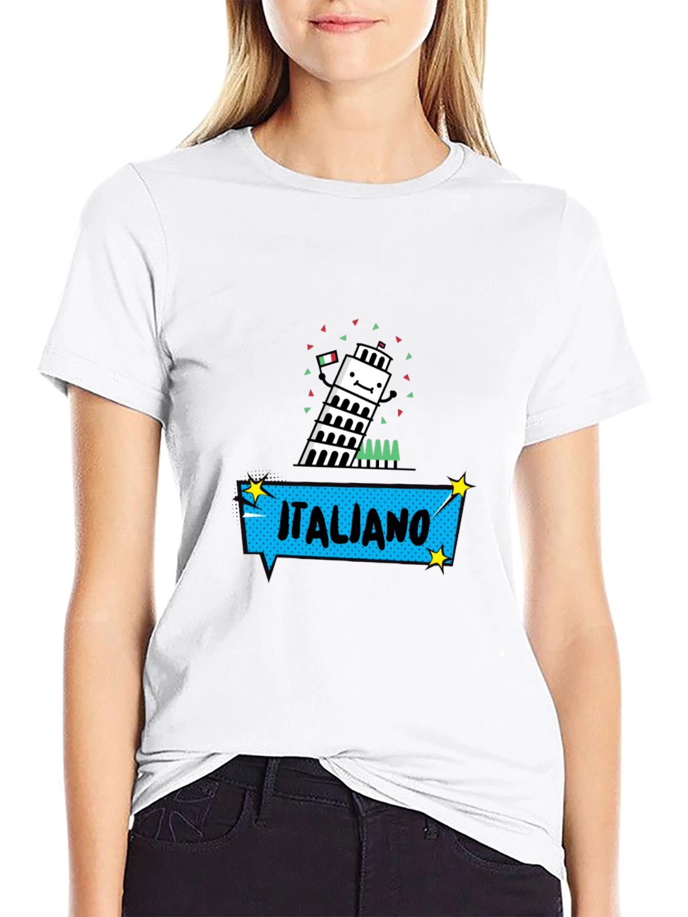 Italiano Tower Graphic T-Shirt