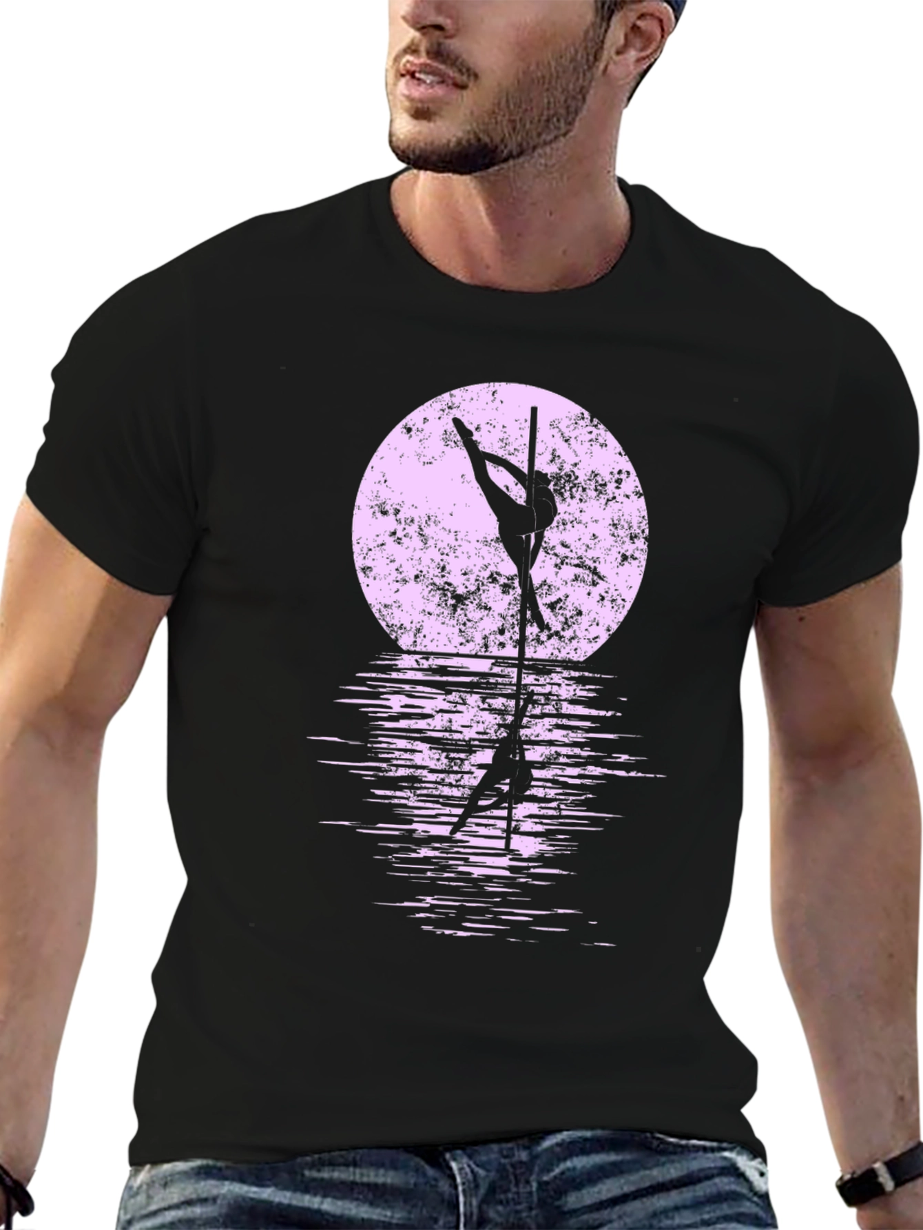 Pole Dancer Silhouette Graphic Tee