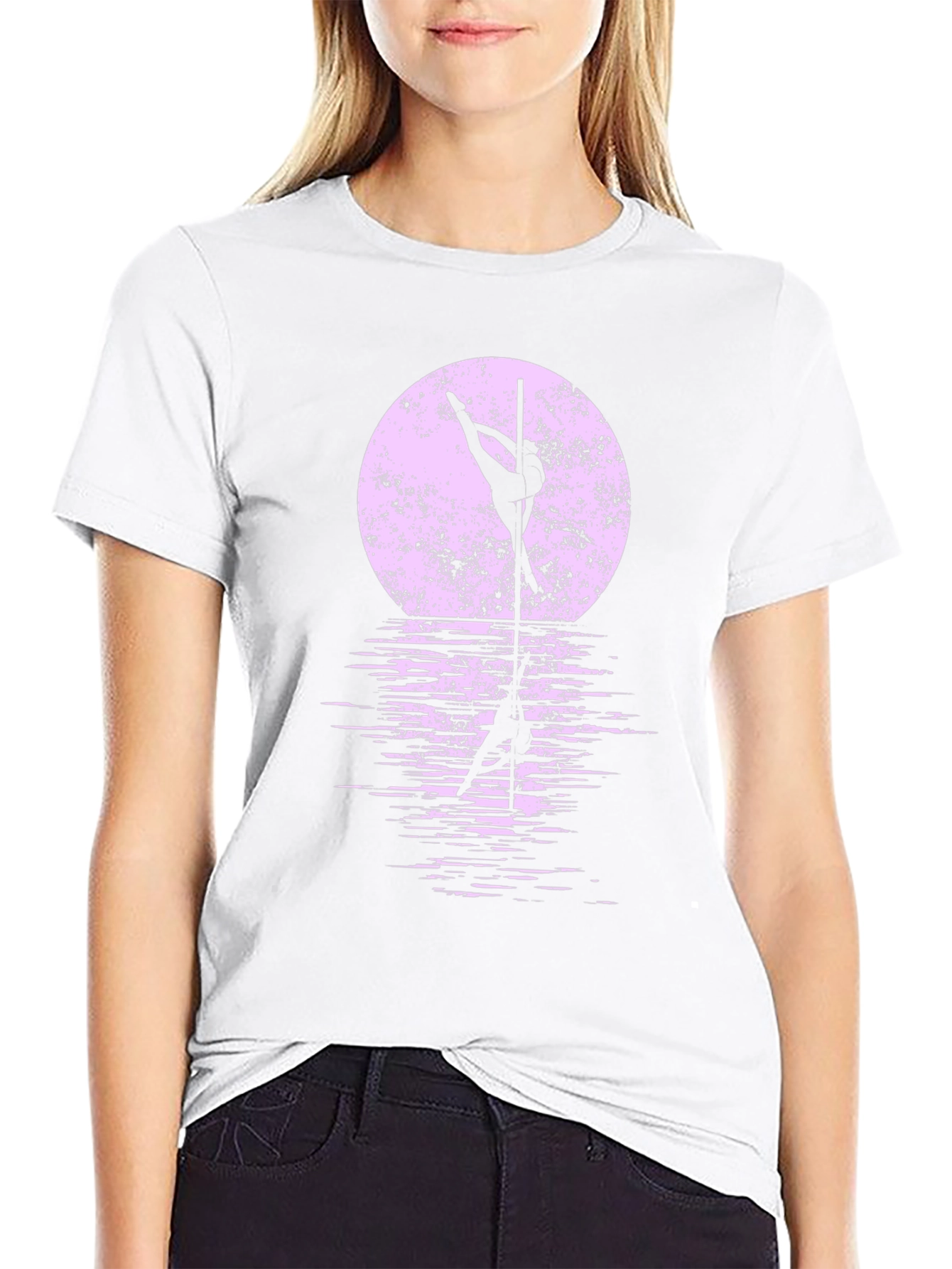 Pole Dancer Silhouette Graphic Tee