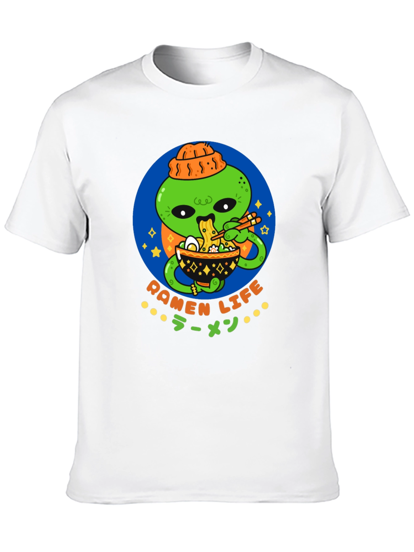 Ramen Life Alien T-Shirt - Cool Graphic Tee
