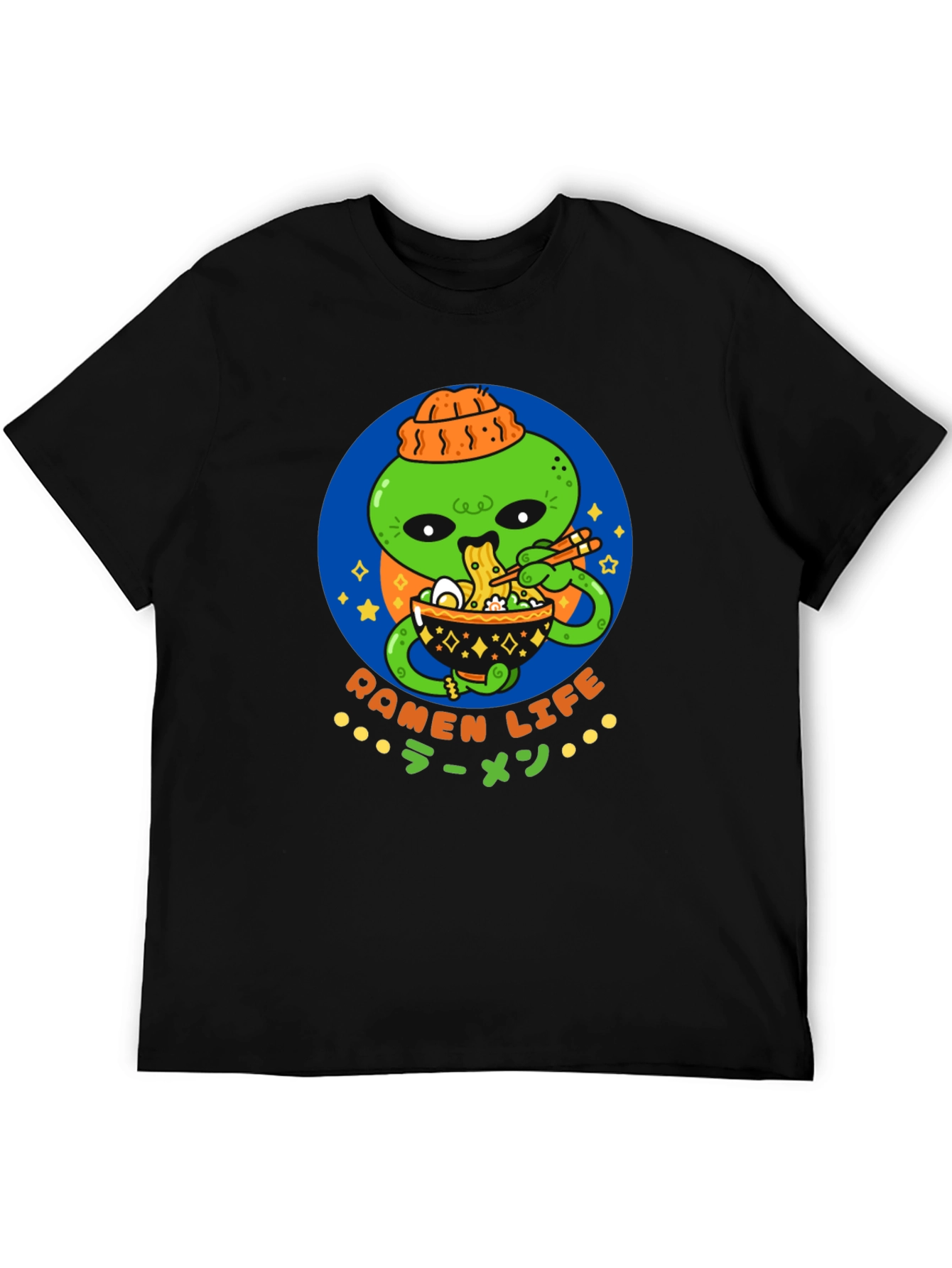 Ramen Life Alien T-Shirt - Cool Graphic Tee