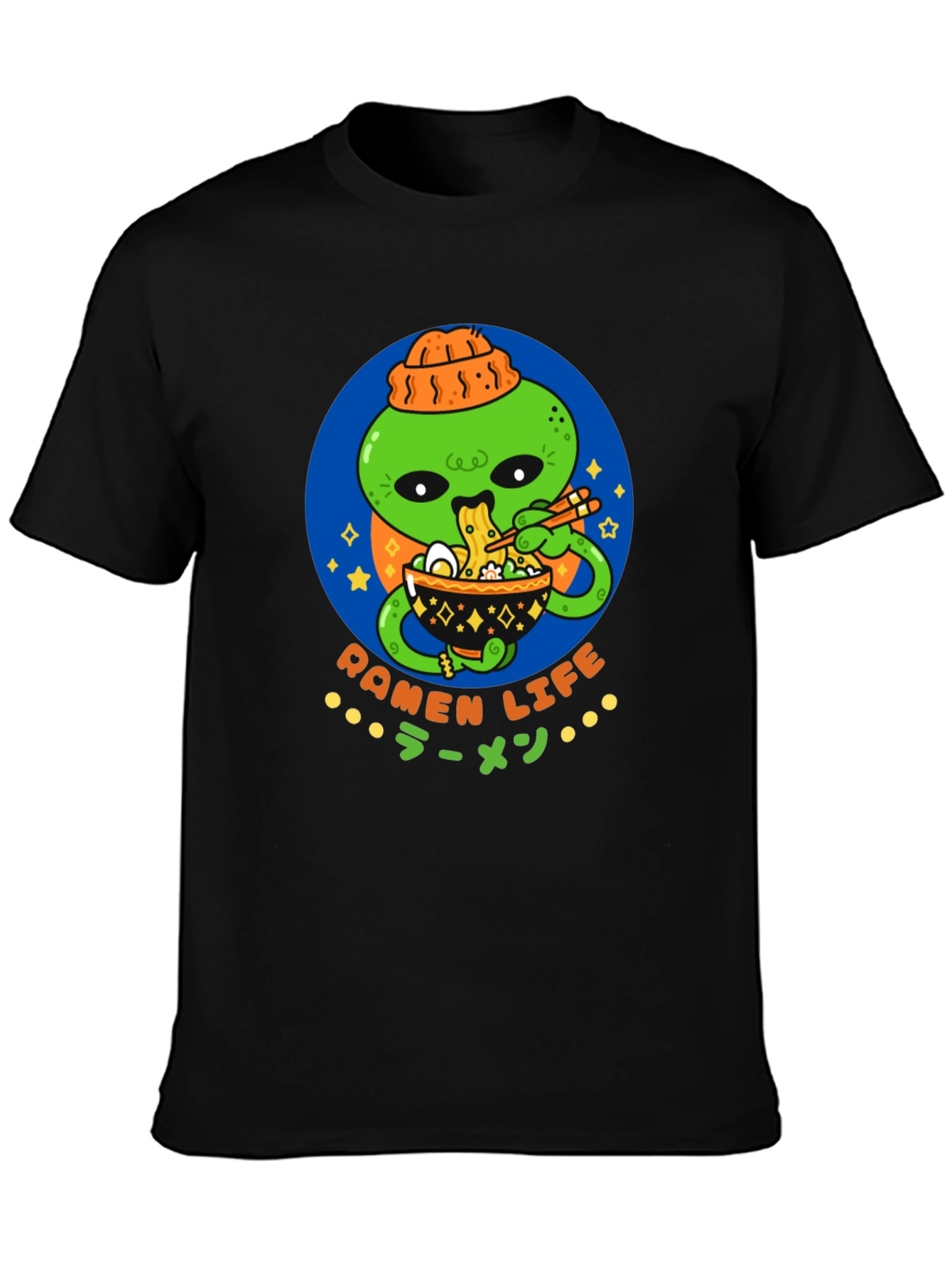 Ramen Life Alien T-Shirt - Cool Graphic Tee